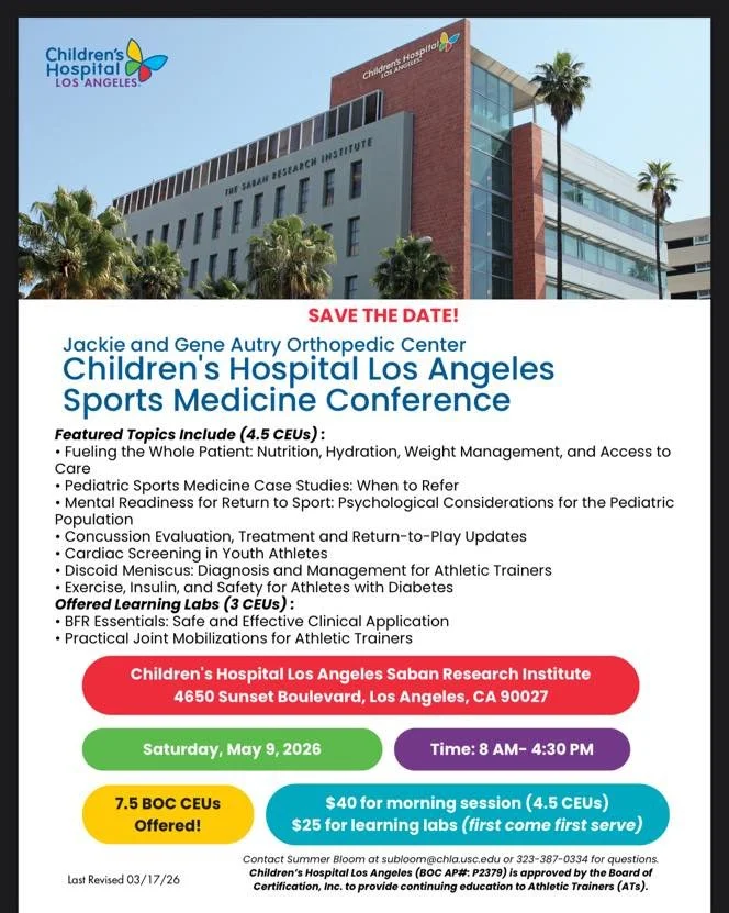 CEU opportunity.

Save the Date. 

Registration info coming soon!