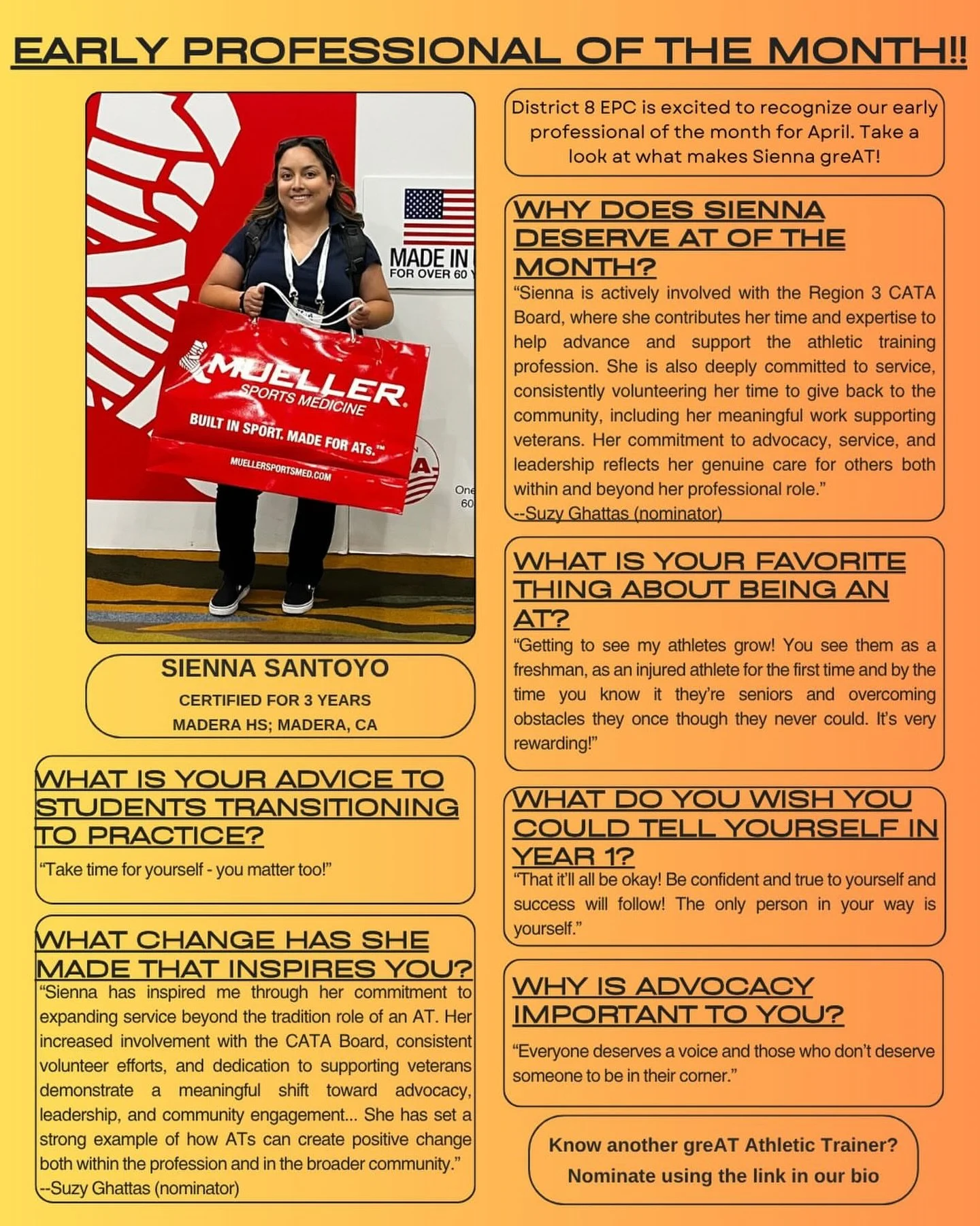 Repost from @fwata_epc
&bull;
This is no April fools joke!
District 8 EPC is happy to announce Sienna as our April EPC of the month!