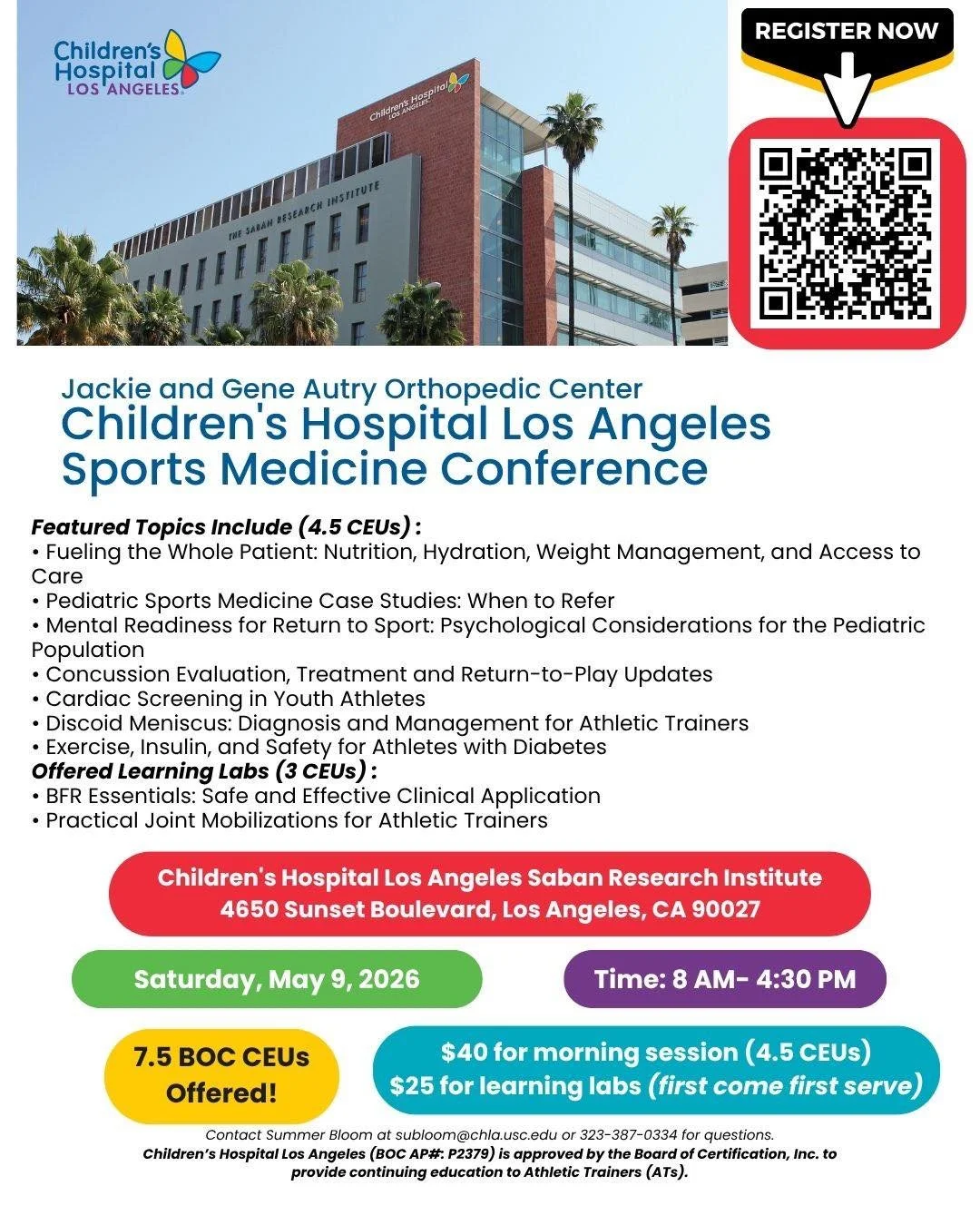 CEU OPPORTUNITY 

Registration now  open with early bird pricing is available through April 27th.

Register here: 

https://www.eeds.com/portal_recurring_event.aspx?ConferenceID=827630