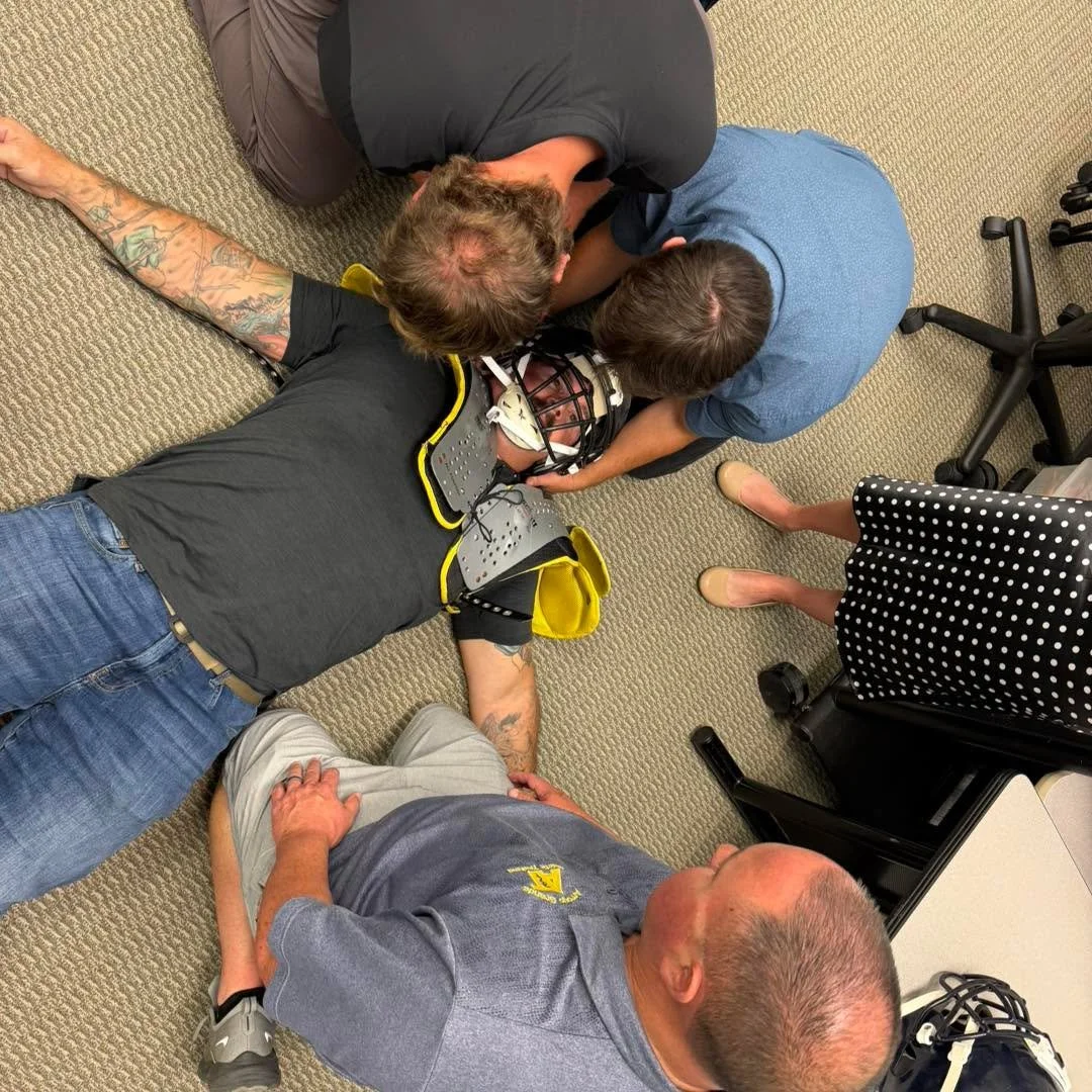San Luis Ambulance paramedics and EMTs recently participated in a Helmet &amp; Shoulder Pad Removal for the Spine Injured Athlete course led by CATA GAC Matt Quijano.

The course began with a brief lecture covering the tools, techniques, and step by 