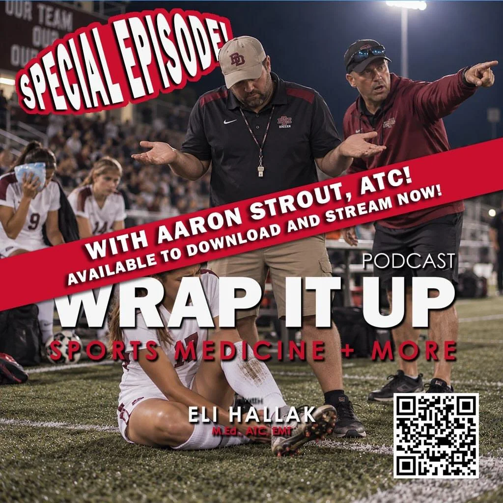 🎙️ SPECIAL RELEASE EPISODE

@wrapituppodcast host Eli Hallak sits down with Aaron Strout, Head Athletic Trainer at Colony High School, to discuss the ongoing fight to protect the Athletic Training profession in California.

Aaron shares how certifie