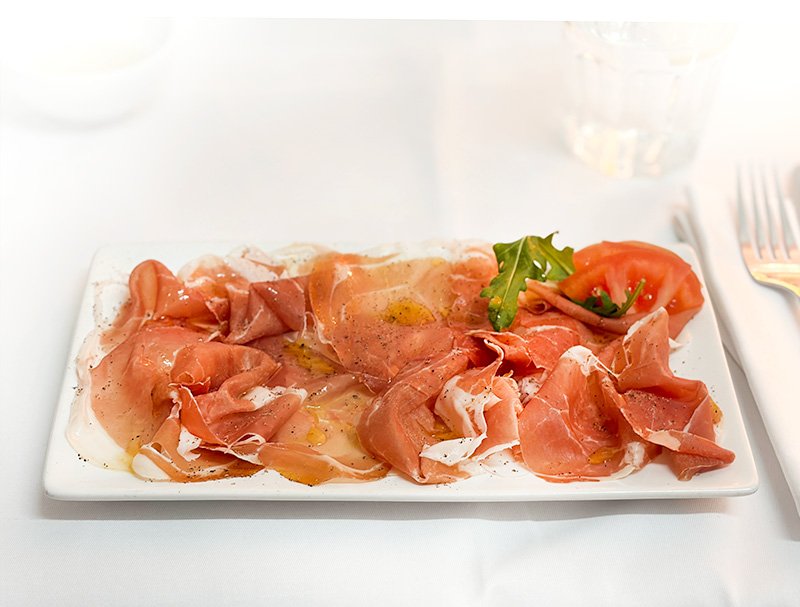 dalory lunch restaurant trattoria parmaham voorgerecht lunch