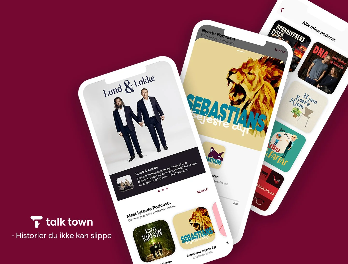UI / UX - Talk Town Podcast App