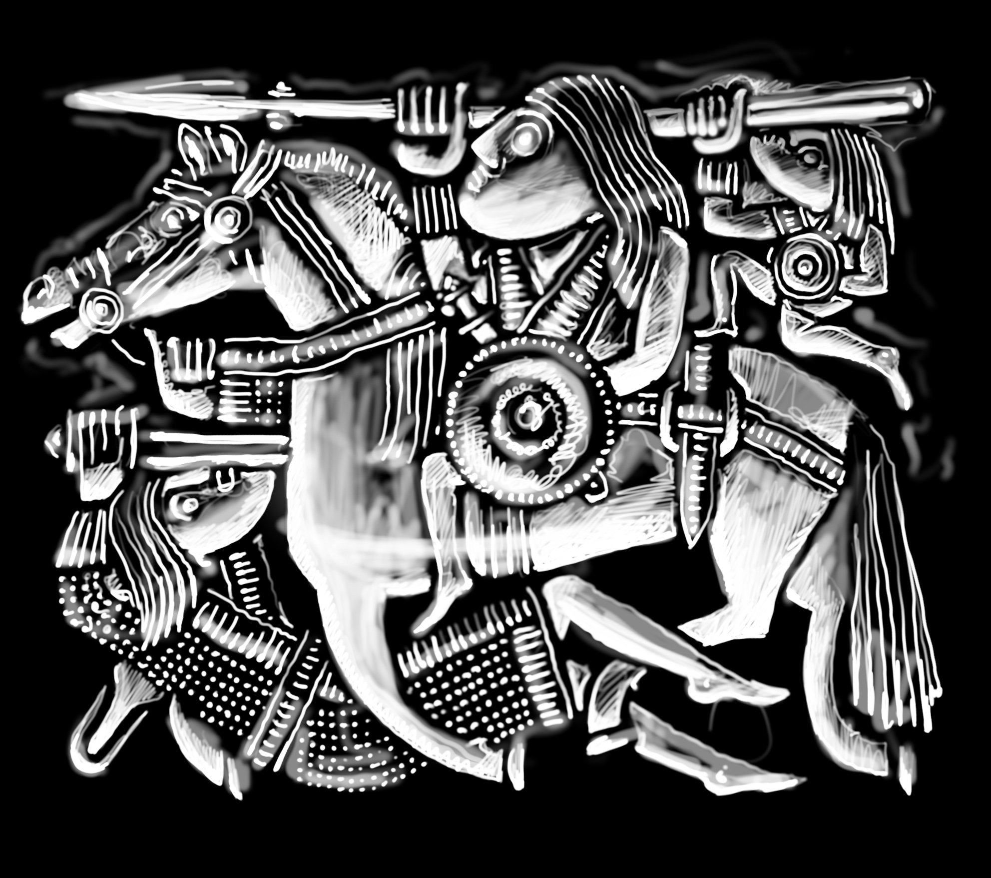The Rider and Fallen Warrior