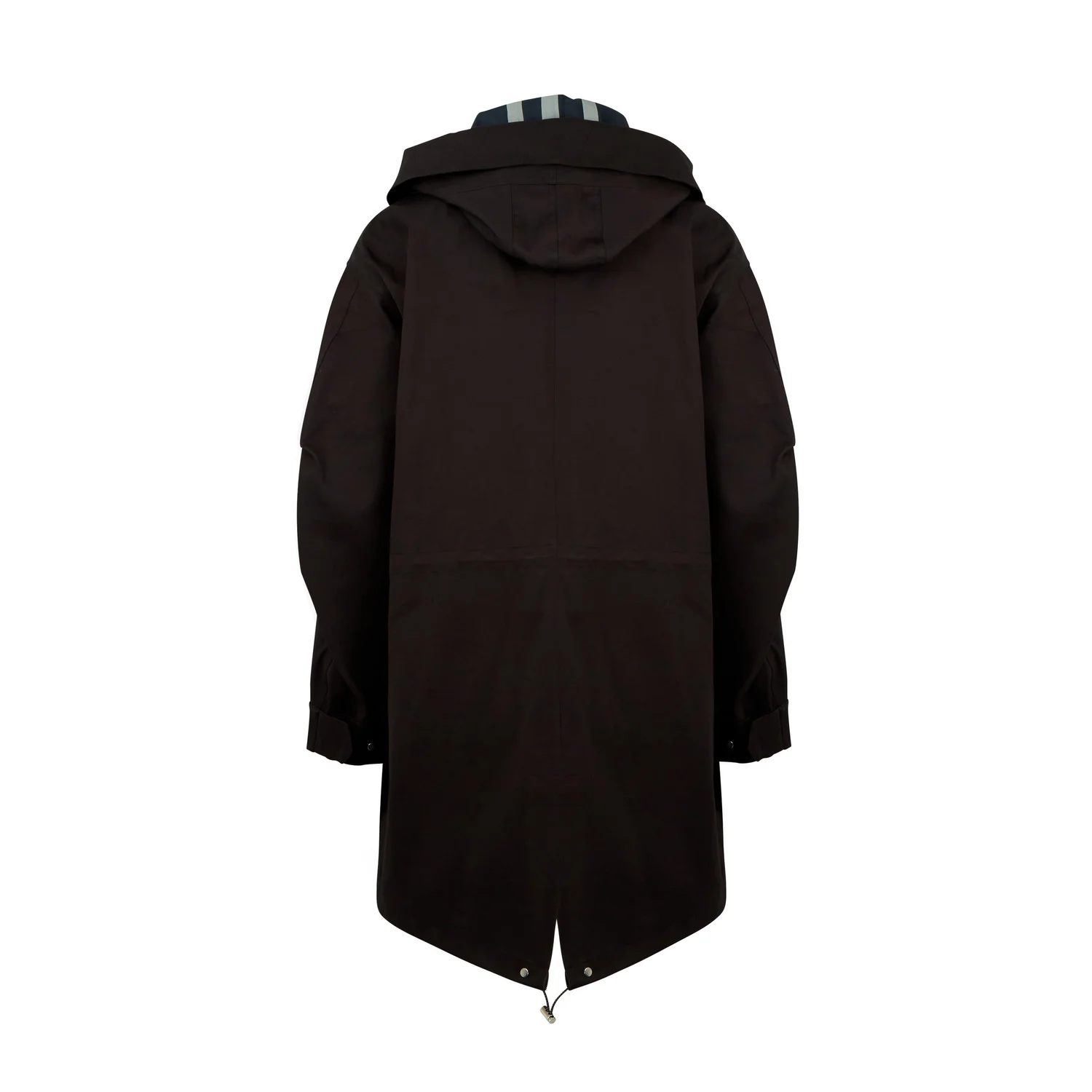 À-C M-48 Oversized Fishtail Parka - Black/Navy — A Couvert