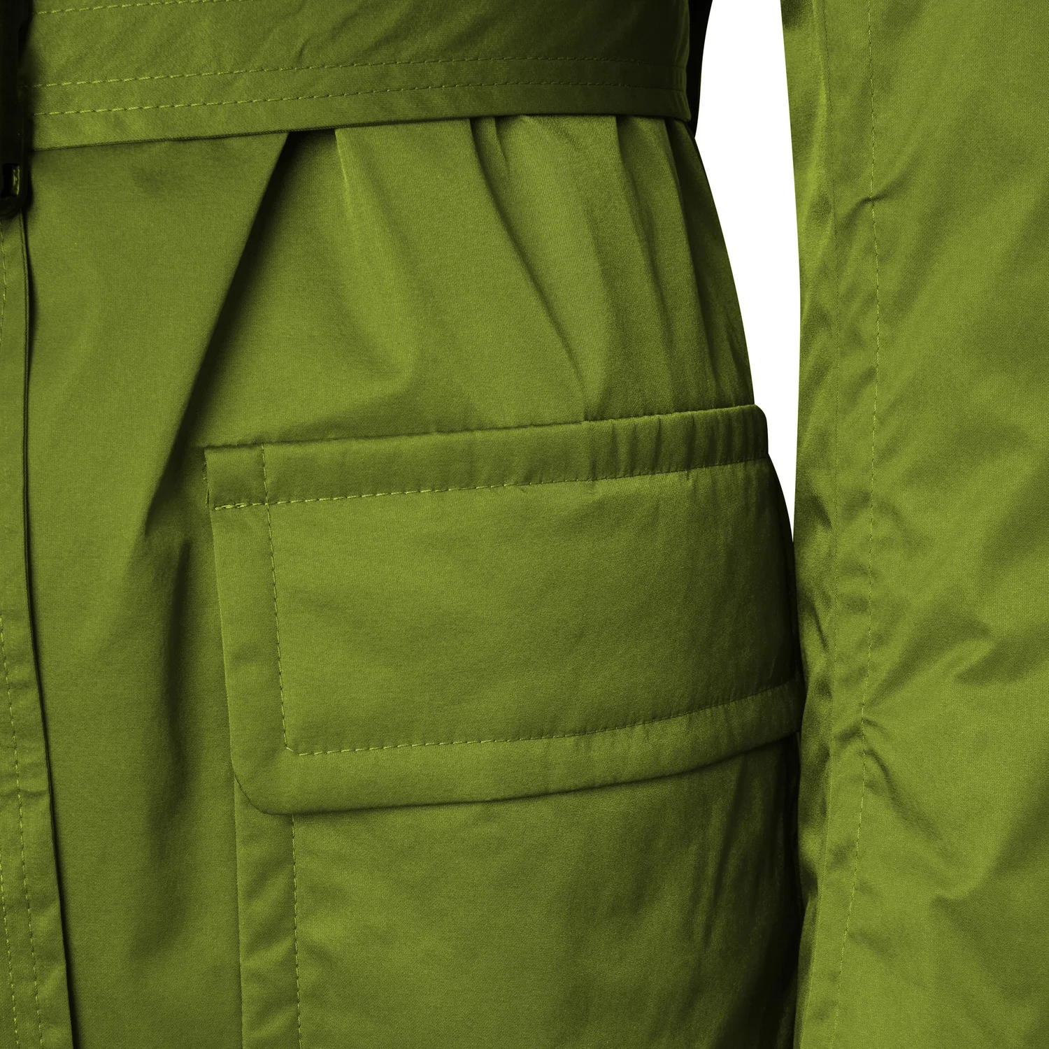 Olive À-C TR-1 Nylon Padded Trench Coat — A Couvert