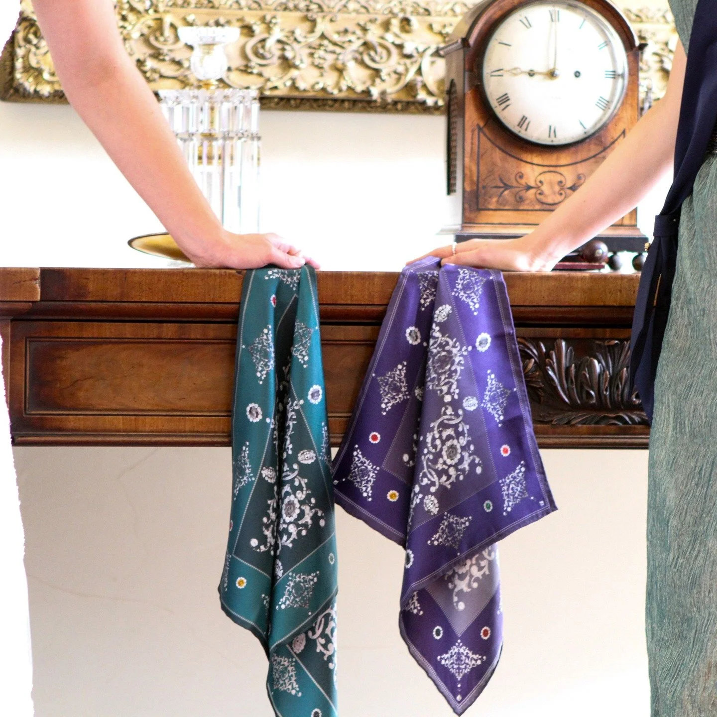 From our HRH collection, we have a purple &amp; green version silk scarf, covered with loads of hidden symbols in the diamond design. Check it out in our sound Library - link in Bio.

#soundstoheaven #worship #music #fashion #somethingmeaningfull #ho