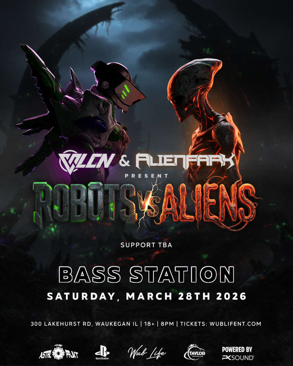 VLCN & ALIENPARK AT BASS STATION