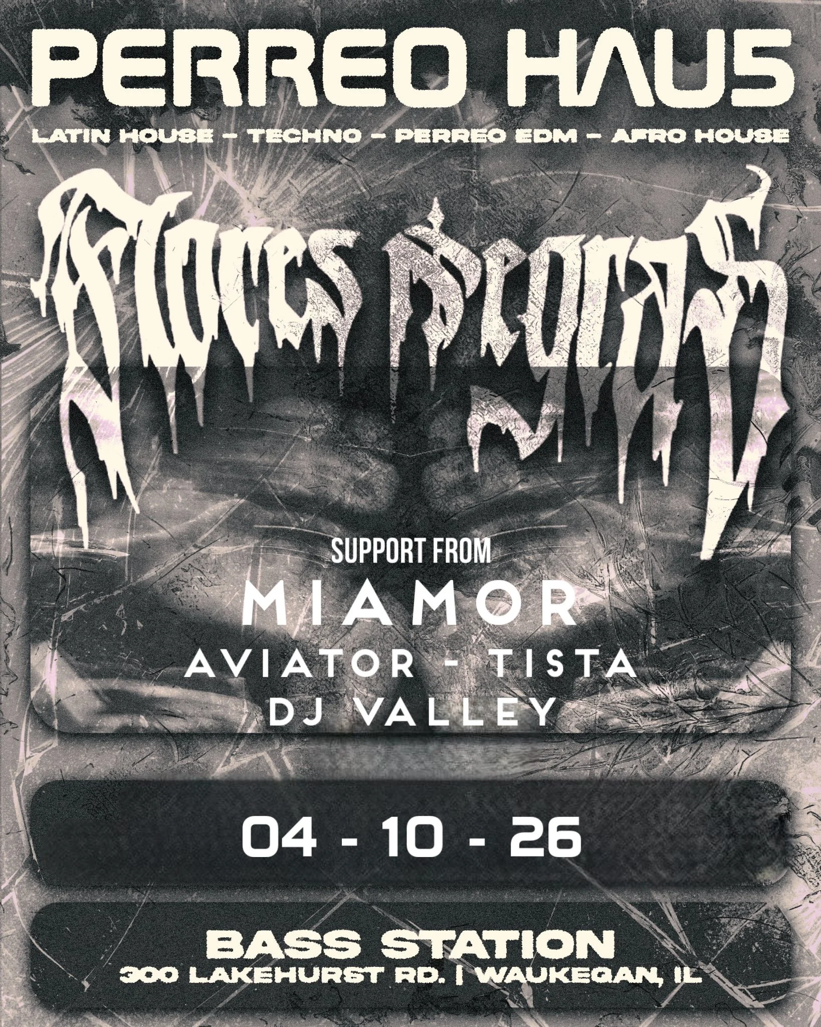 PERREO HAU5 - FLORES NEGRAS