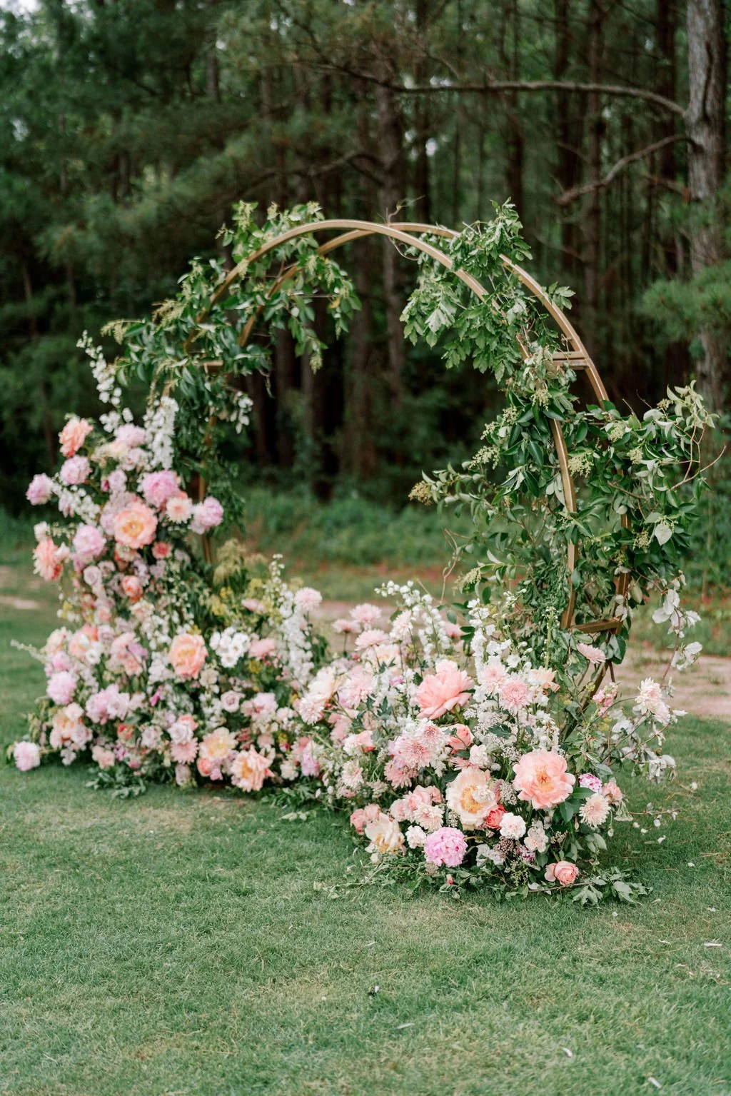 Lush Pink Ceremony Backdrop