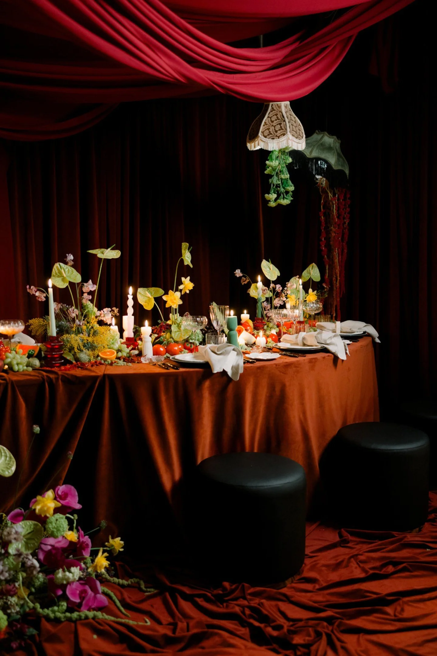 It&rsquo;s maximalism done the Texas way: lush, artful, and just a little wild.

And tucked throughout &mdash; bursts of chartreuse in the fruit and florals, 2025&rsquo;s calling card shade.

Creative Team:
Venue | @chateanouvelle
Photo + Cinema + Cr