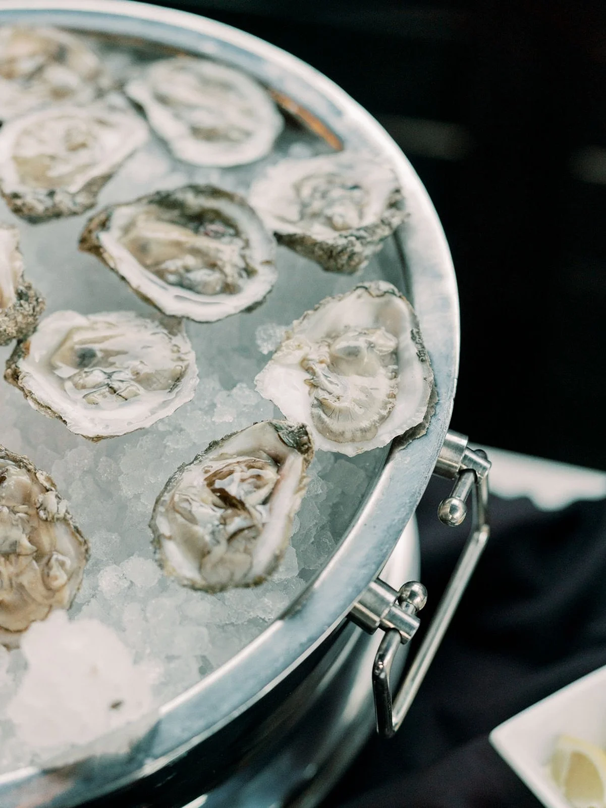 Seafood raw bar curated by austin event planners for corporate event gala