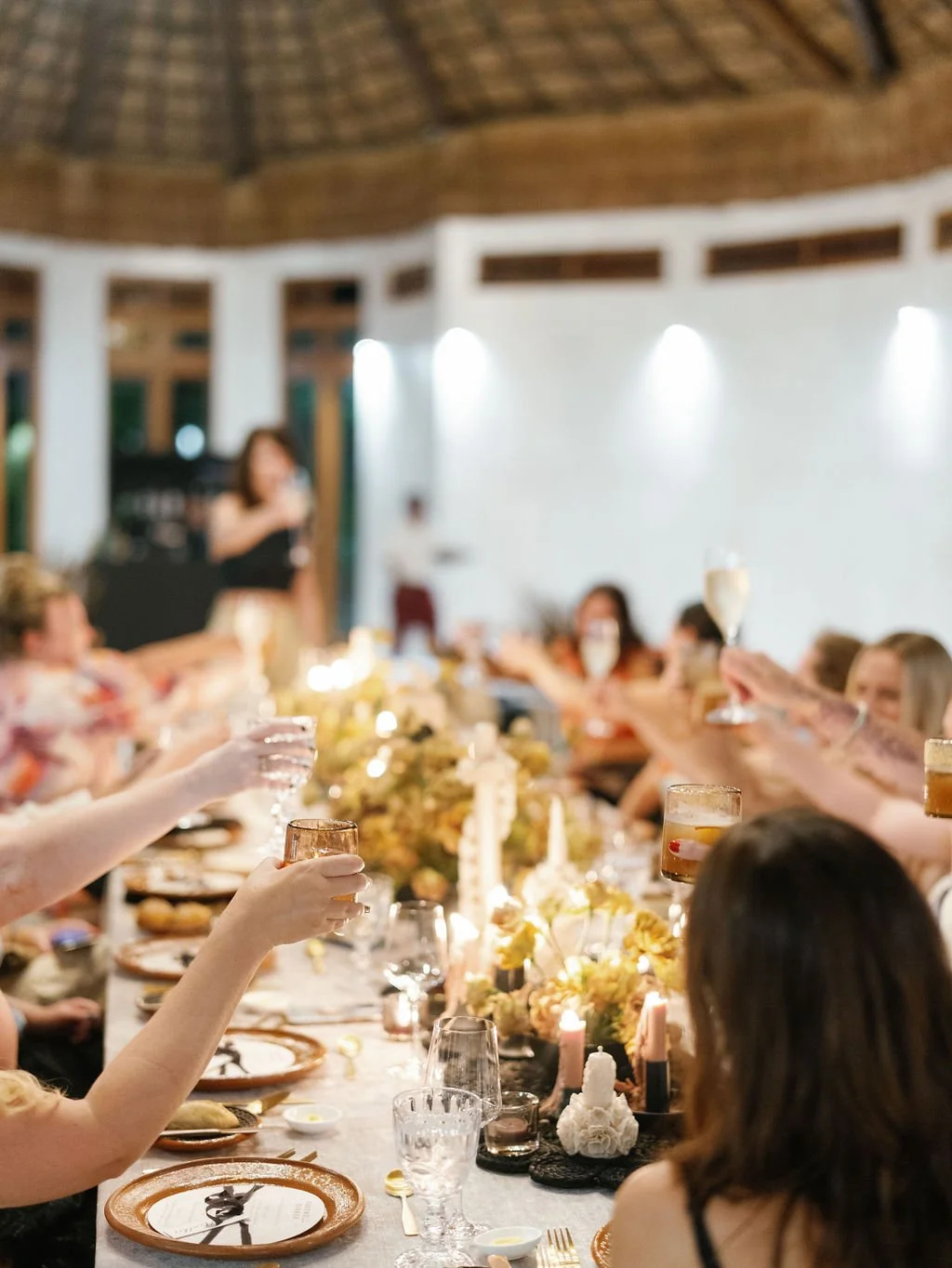 Wedding dinner party at Belmond Maroma Resort