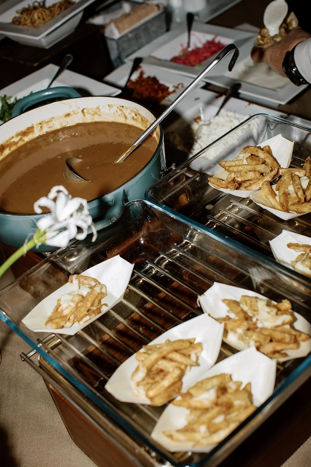 Poutine Wedding fun late night snack idea Austin wedding planners Epoch Co+