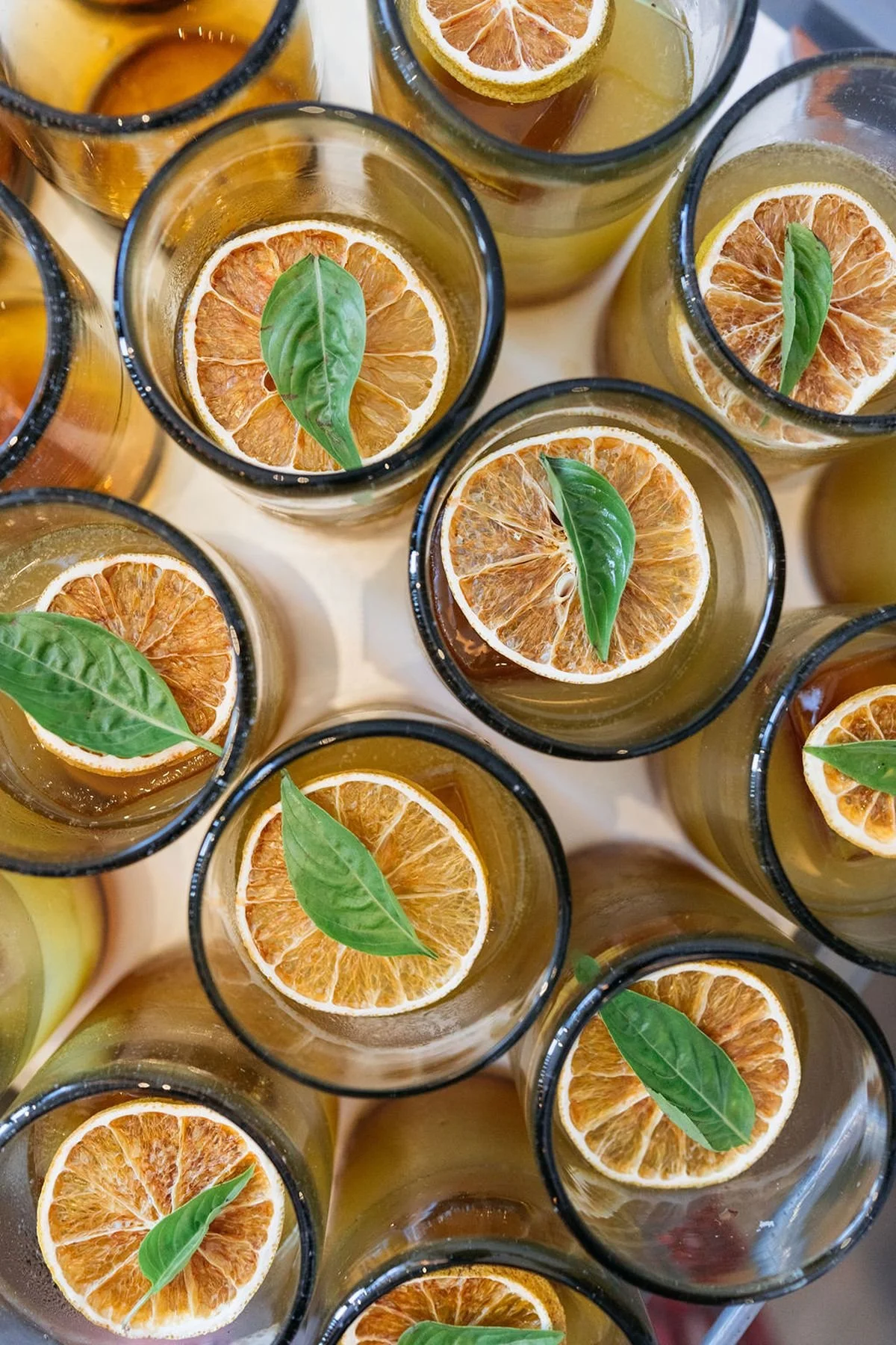 welcome cocktails with orange and mint - destination wedding planners and wedding coordinators Epoch Co+