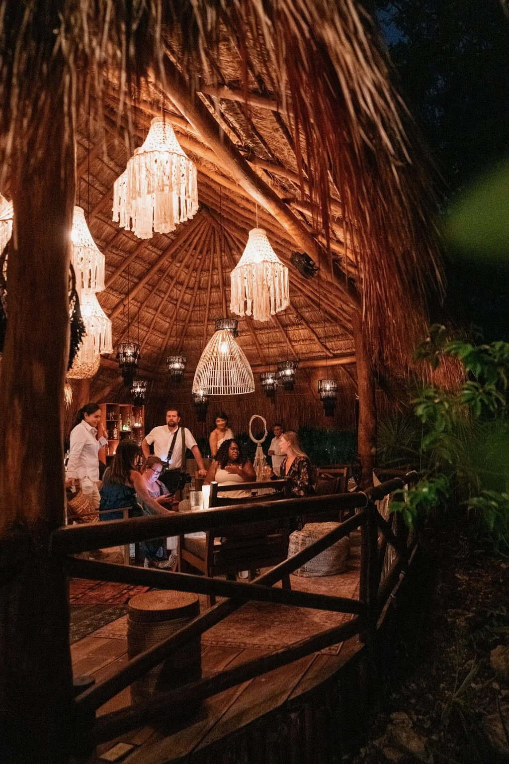 Wedding After Party at a Speakeasy Palapa - Rosewood, Mayakoba - Mexico Wedding Destination Wedding Planners Near Me