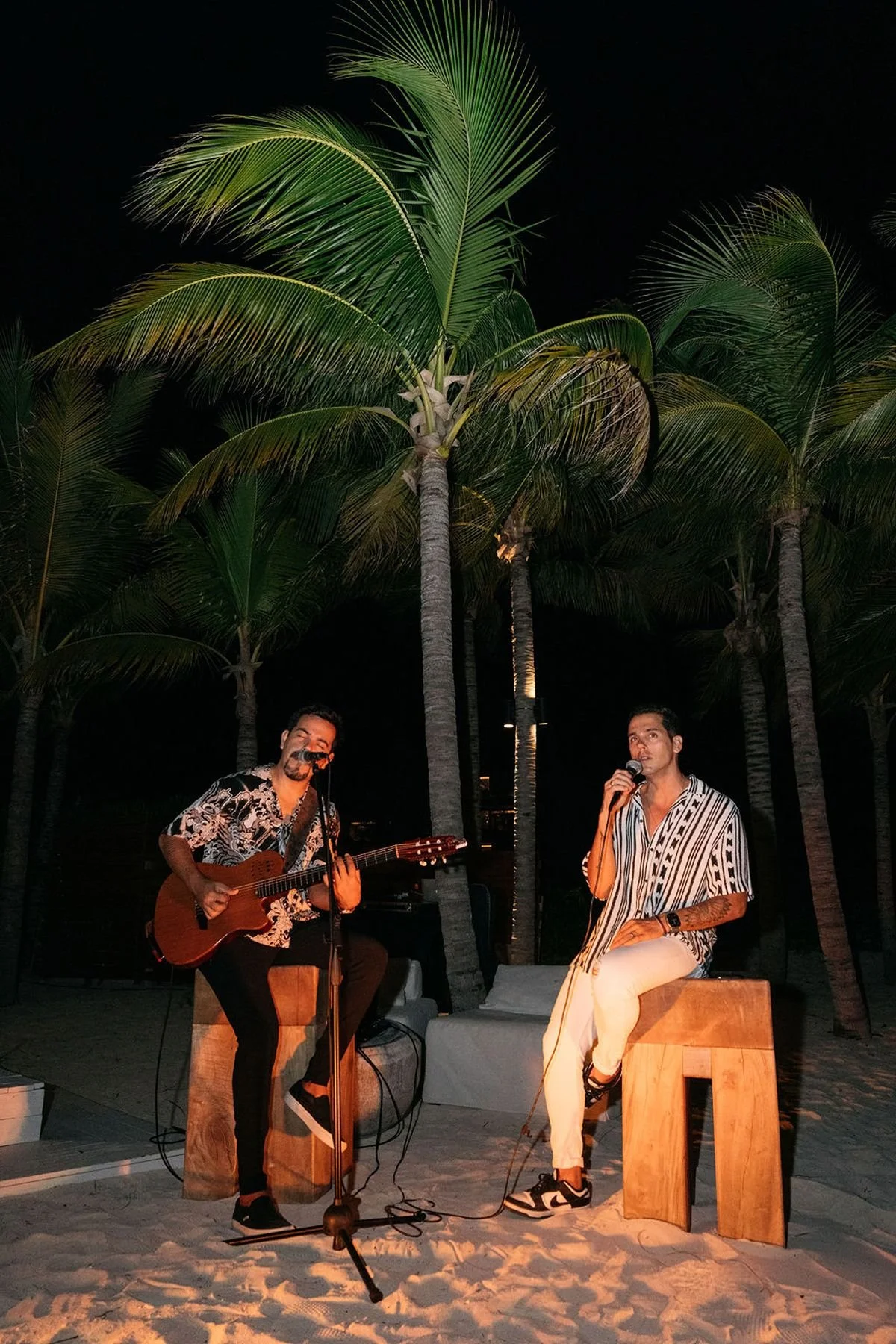 live music on the beach in mexico Auberge wedding planner Epoch Co Events