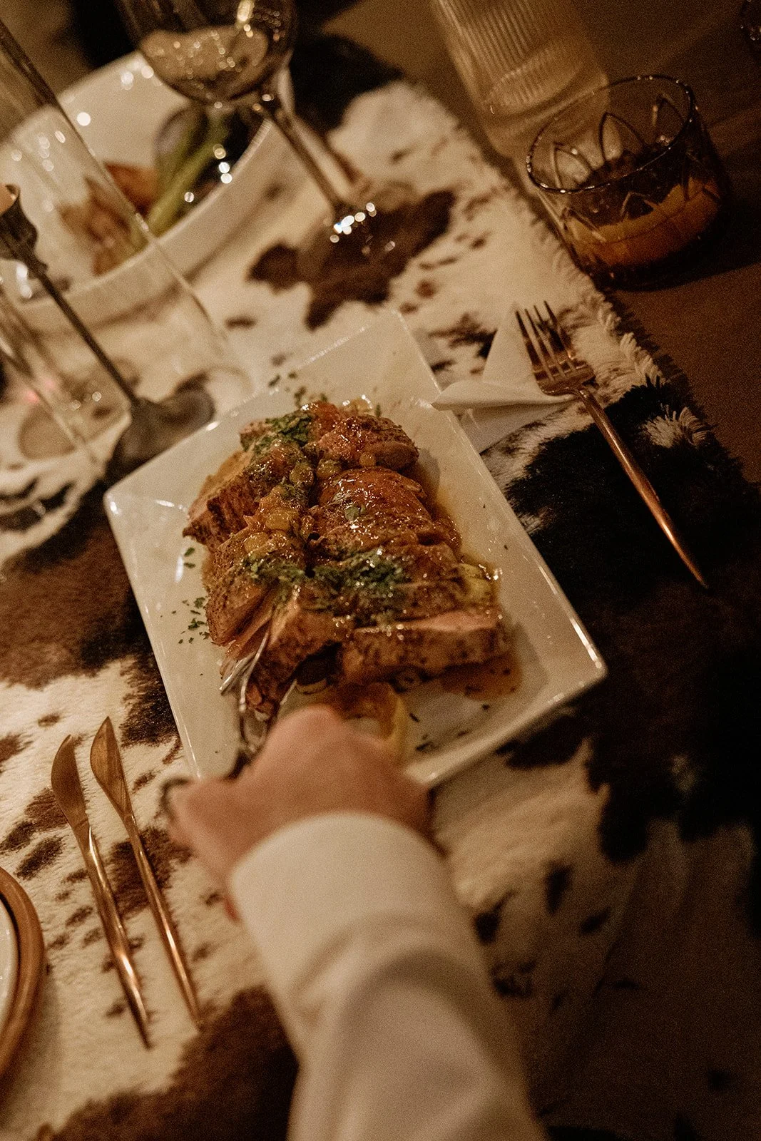 Cool Ranch Family Style dinner at Cactus Moon Lodge | Unique wedding planner Epoch