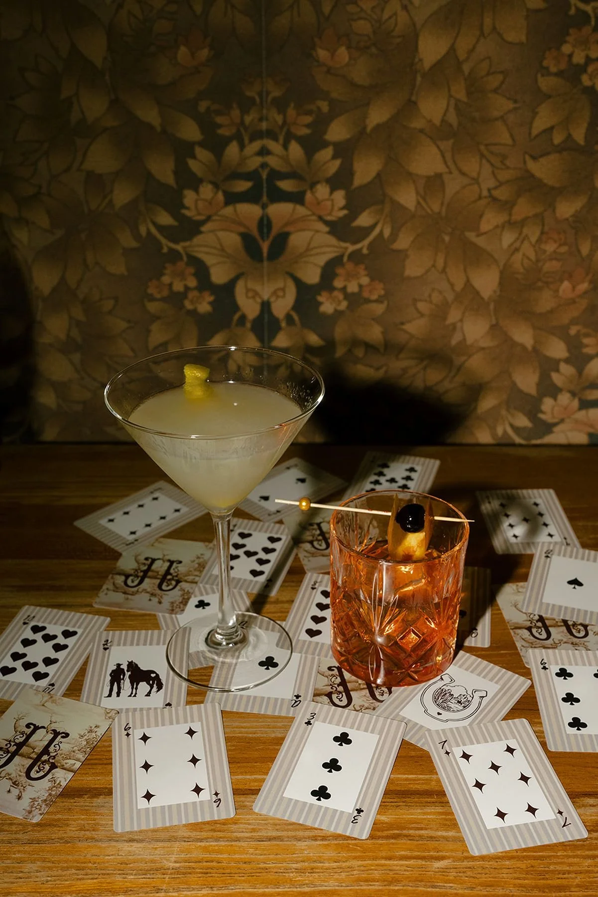 Custom Playing Cards for Wedding at Austin Proper with Signature Cocktails by Unique Wedding Planner near me Epoch