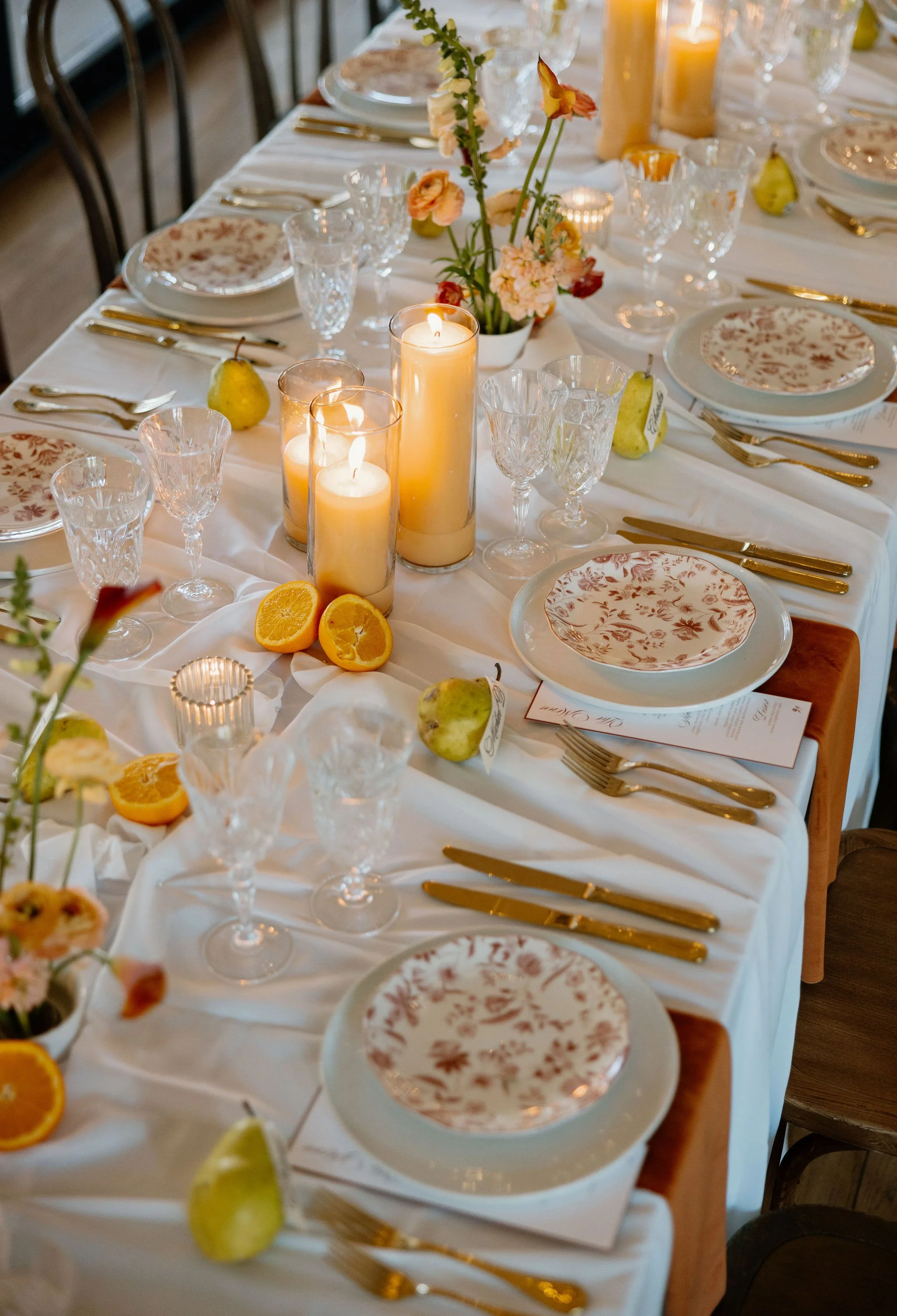 Playful Gen Z wedding design with sculptural florals and vibrant color blocking | Orange for Lake Como