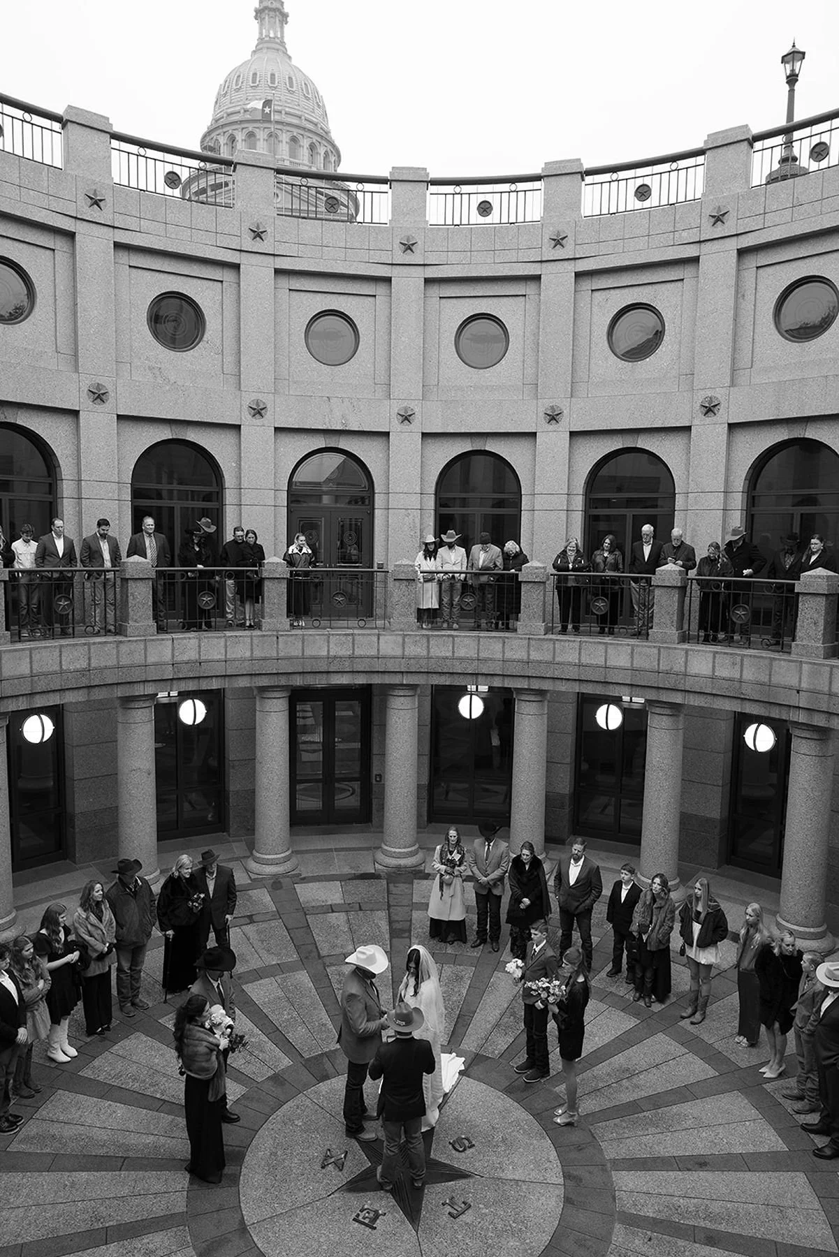 Austin, Texas State Capitol Ceremony in the Outdoor Rotunda