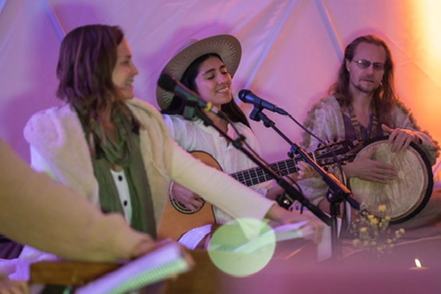 Nontraditional Wedding in Austin featuring Cacao Ceremony Native American Traditions and Woodstock Festival Vibes