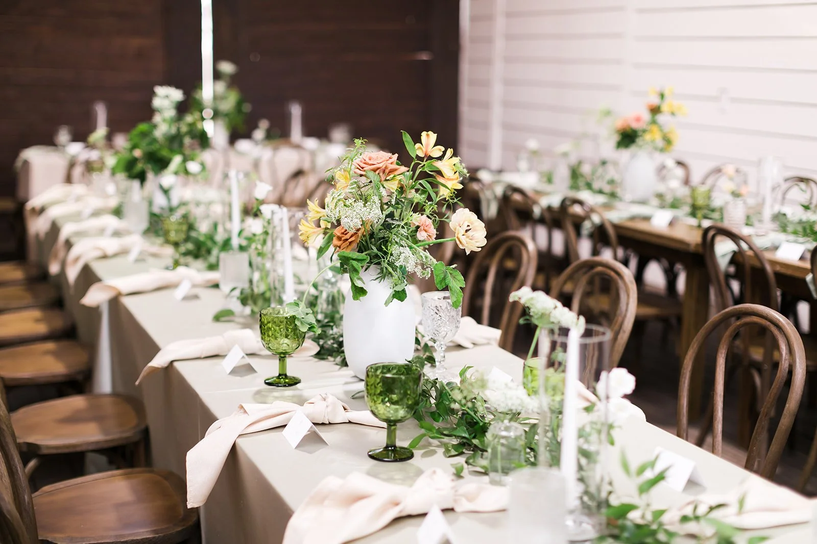 Rehearsal Dinner Florals + Wedding Table Scape + Rehearsal Dinner + Contigo Ranch