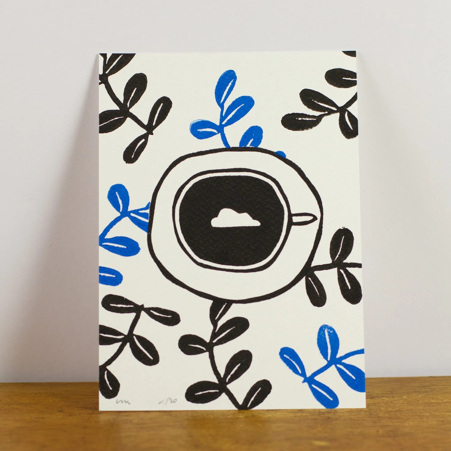 Petit tirage - Nuage de lait dans un café - 30 euros