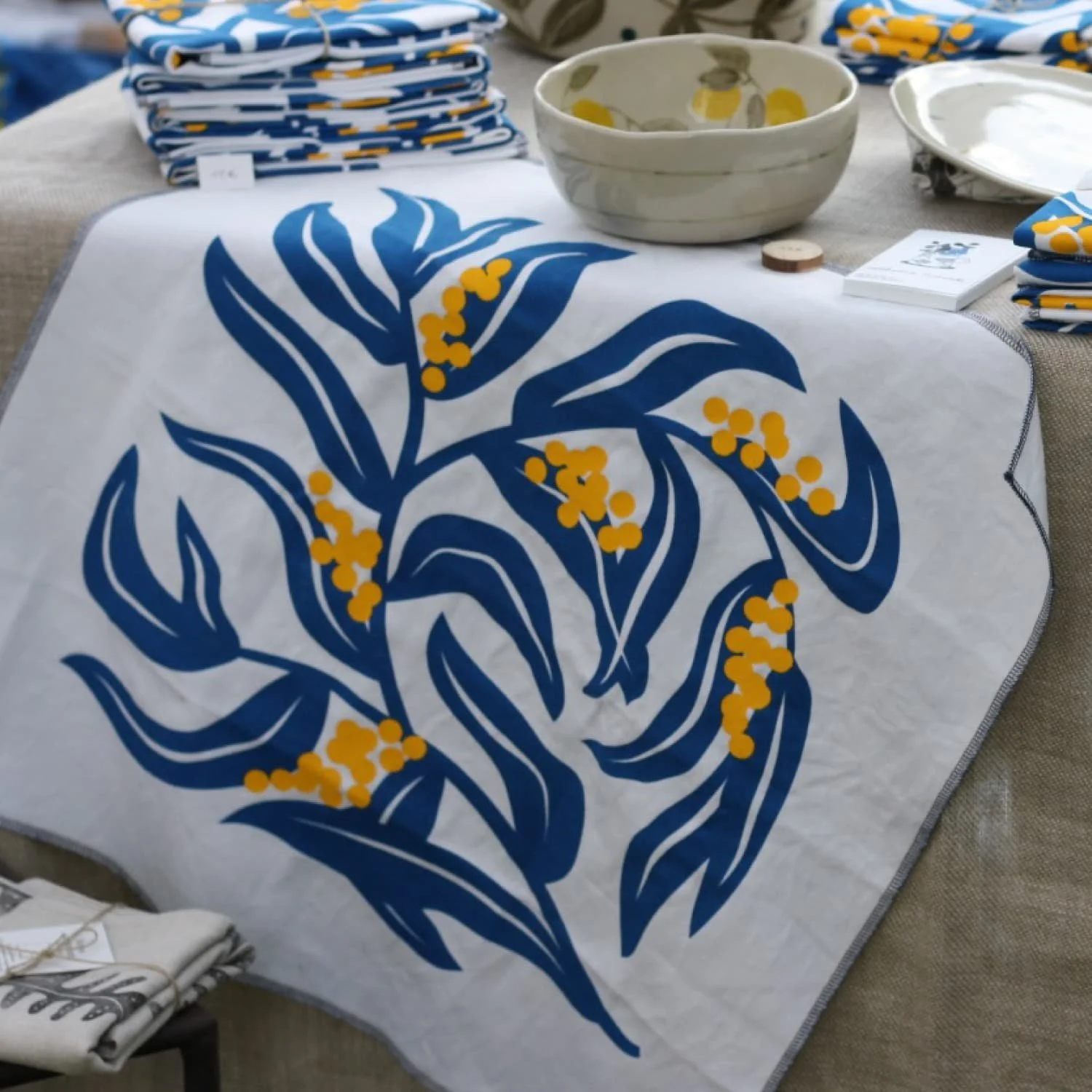Lot de 4 serviettes sérigraphiées - 40 euros