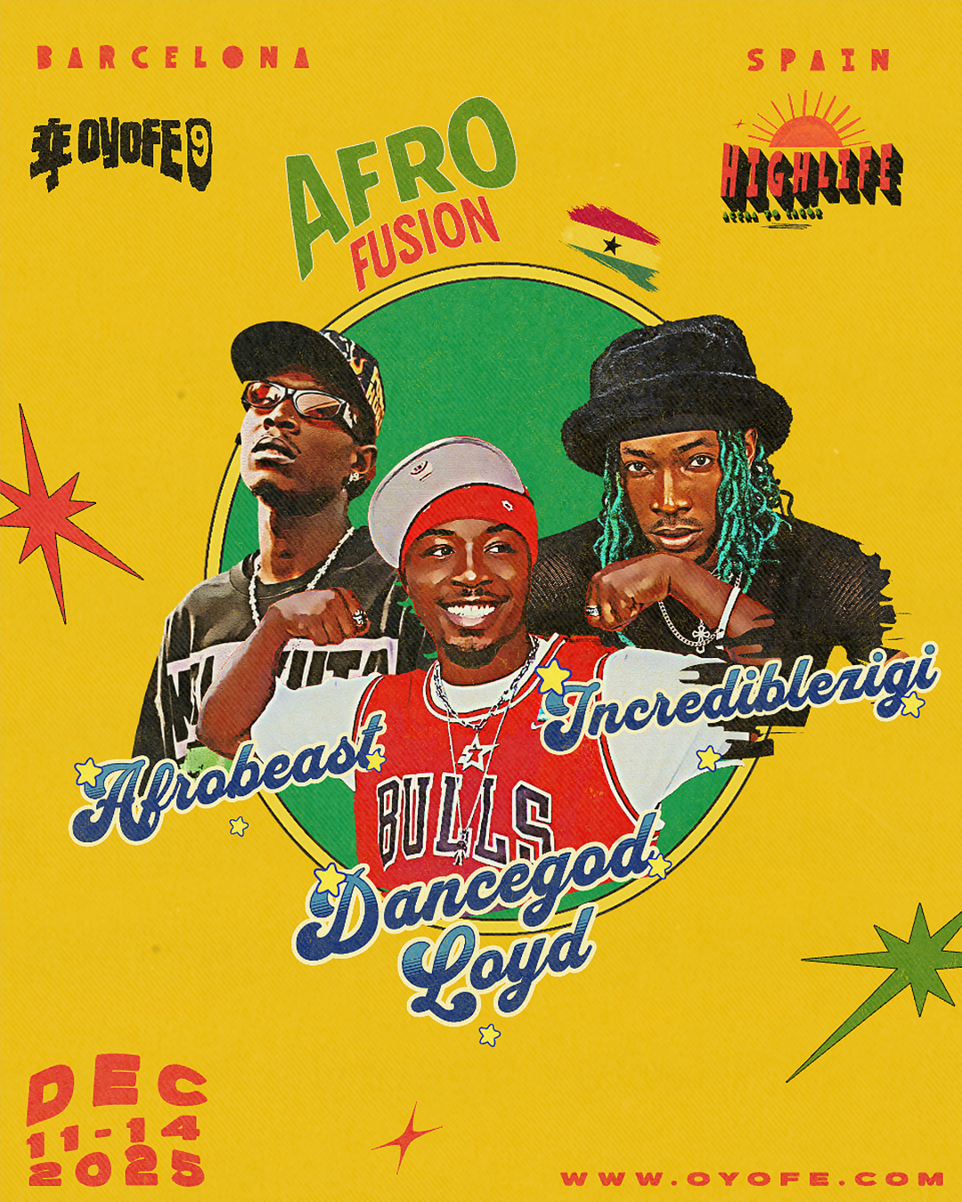 AFRO FUSION (Afrobeast, Dancegod Lloyd &amp; Incrediblezigi) - Saturday 14h to 15:15h