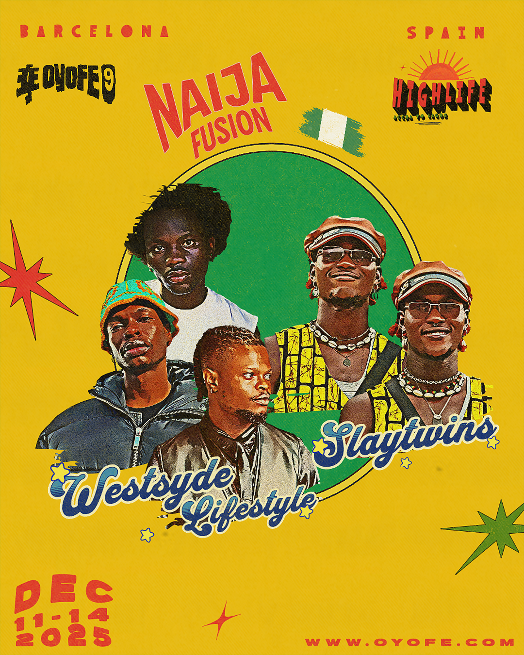 Naija Fusion (Slaytwins &amp; Westsyde Lifestyle ) - Sunday 11:30h to 12:45h