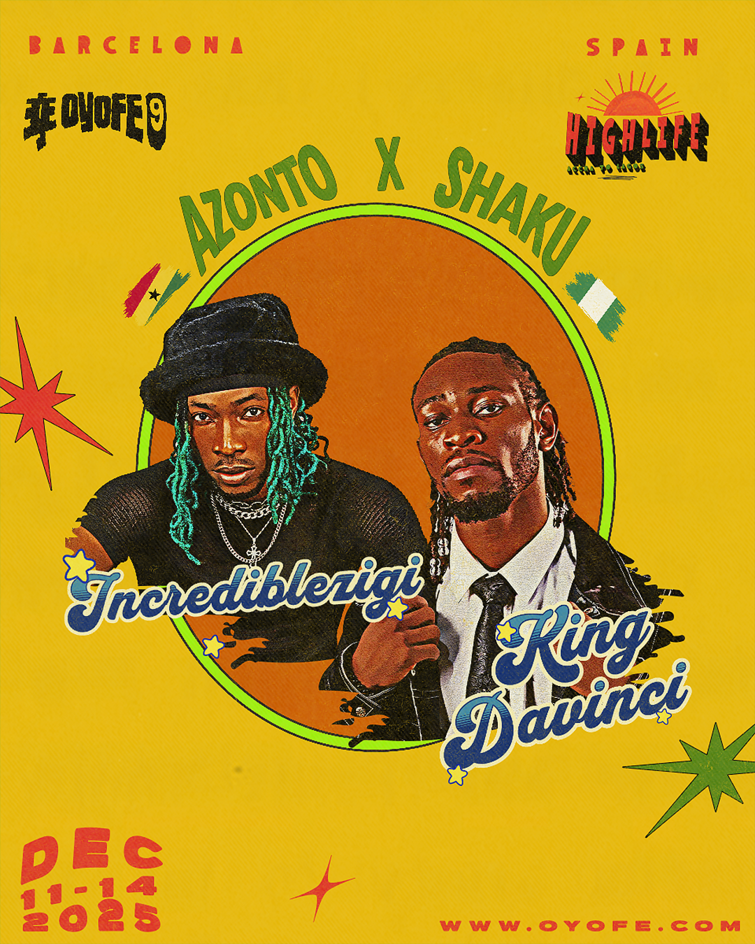 Azonto x Shaku (Incrediblezigi &amp; King Davinci) - Sunday 15h to 16:15h