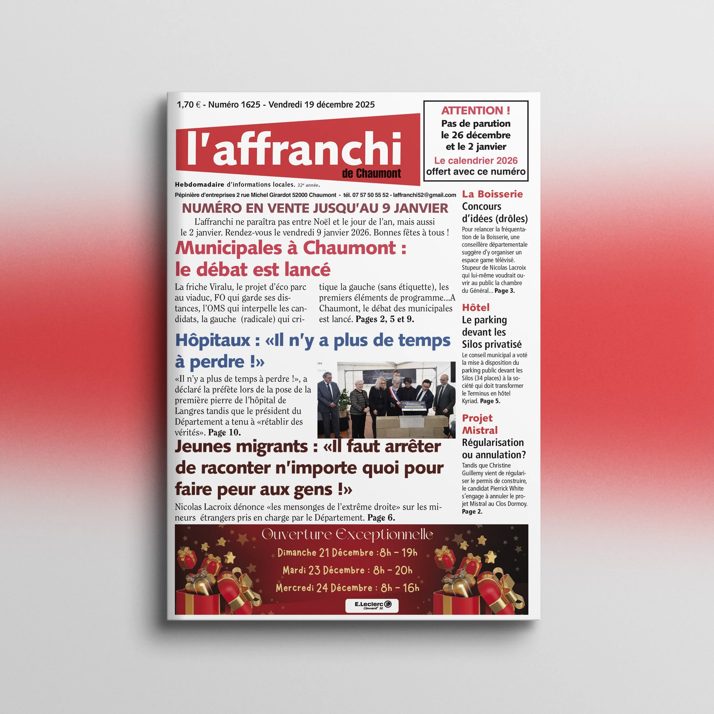 1625 - Vendredi 19 décembre 2025