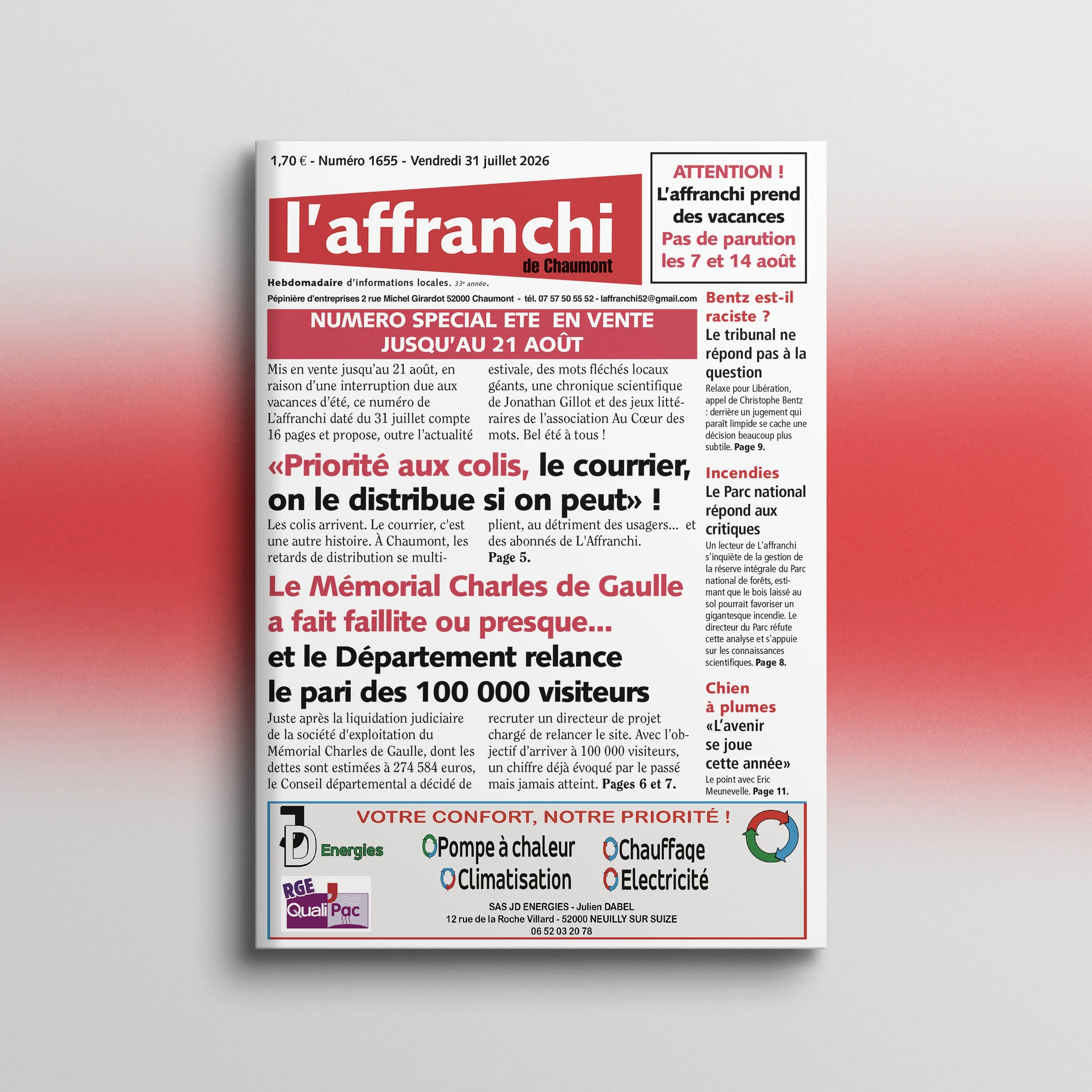 1655 - Vendredi 31 juillet 2026