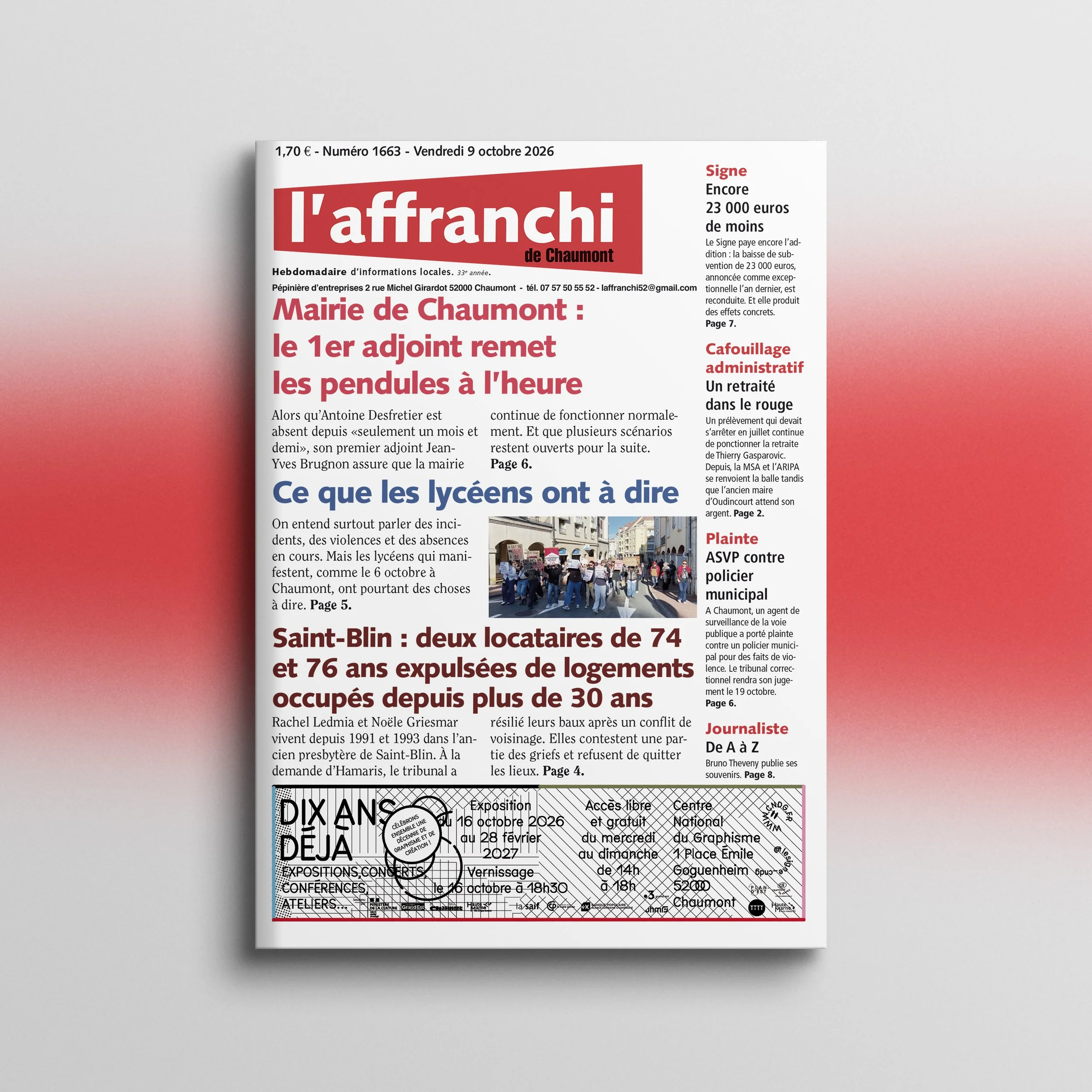 1663 - Vendredi 9 octobre 2026