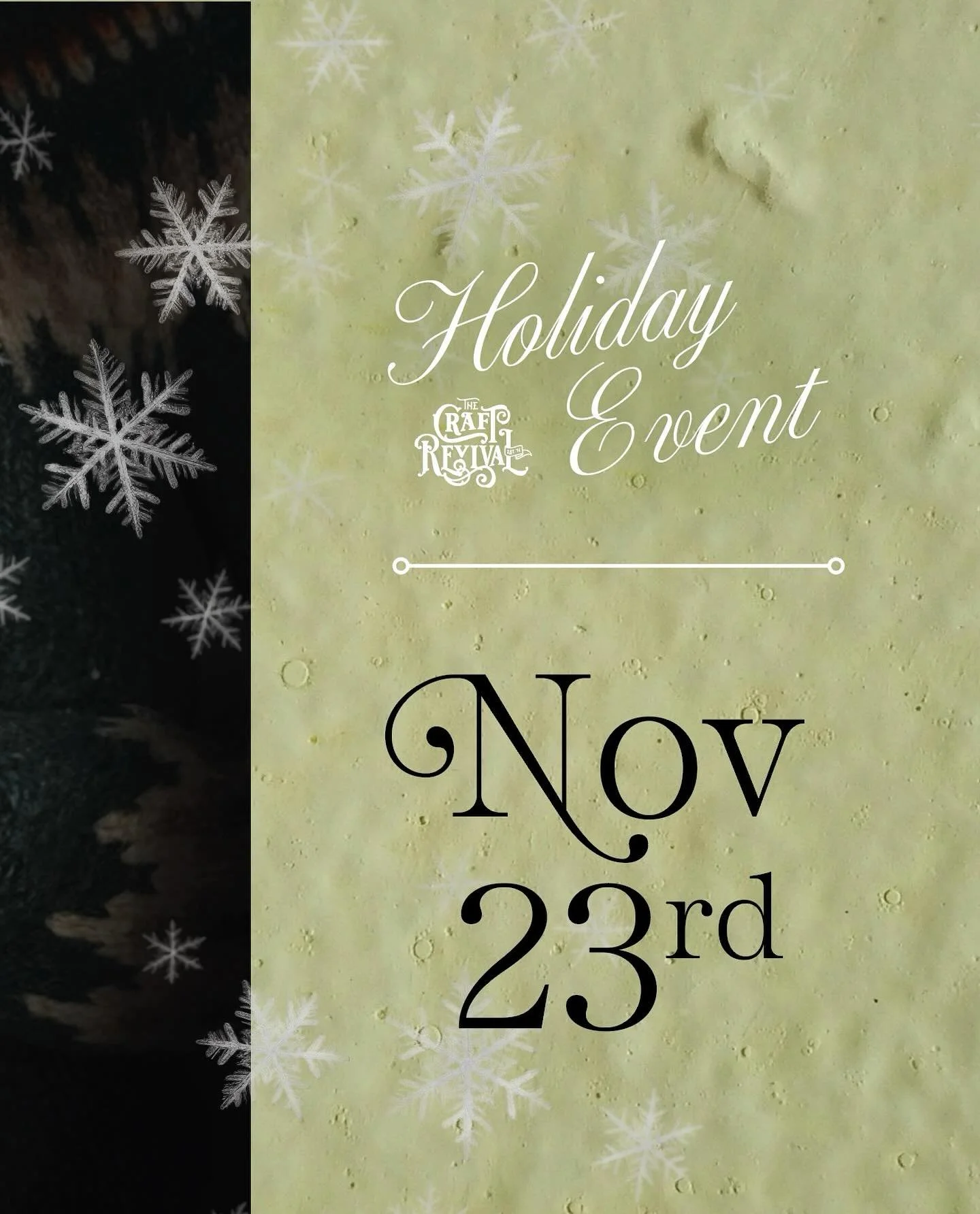 🎁 Calling all artisans! 🎁

The Holiday 2025 Craft Revival is happening November 23, 10 am&ndash;4 pm in the Waterfront District &amp; Prince Arthur&rsquo;s Landing&mdash;and we&rsquo;d love for YOU to be part of it!

This magical day transforms the