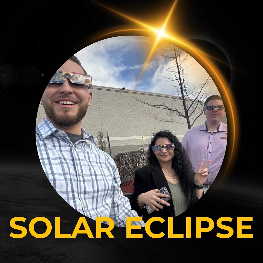 Taking a quick work break to catch the solar eclipse yesterday! 🌞 Who else was lucky enough to witness this celestial event? Share your experience below! 🌘 

#SolarEclipse #The1PercentGardenCity