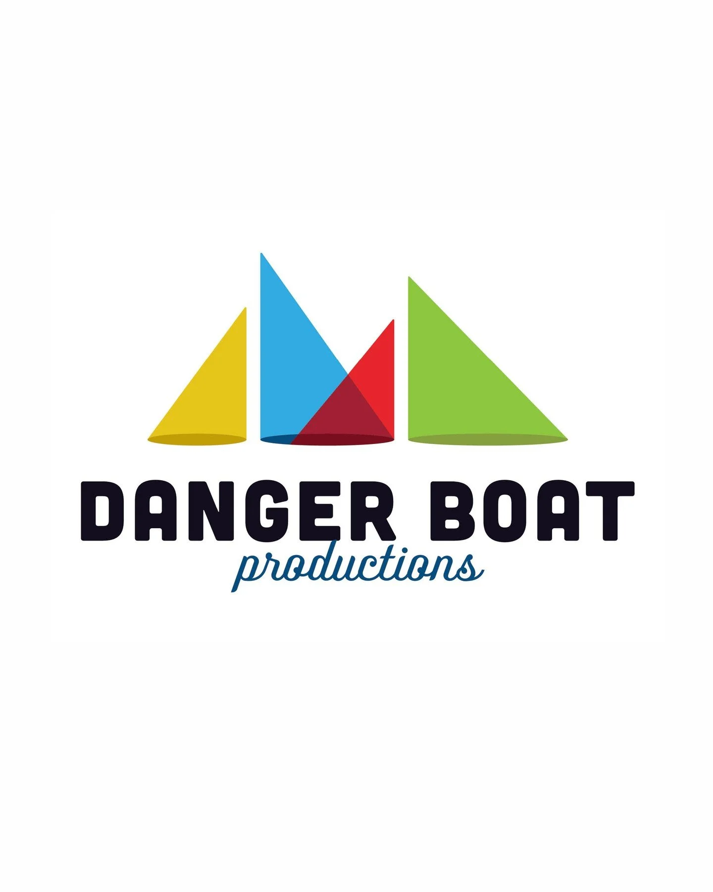 When @dangerboatpro approached us, their existing look just didn&rsquo;t reflect the bold, theatrical energy of their work&mdash;or their founders. 

So we redesigned their entire brand, starting with a fresh logo concept inspired by stage lights sha