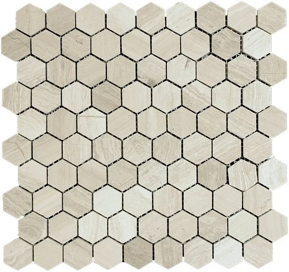 BIANCO WOOD - HEXAGON