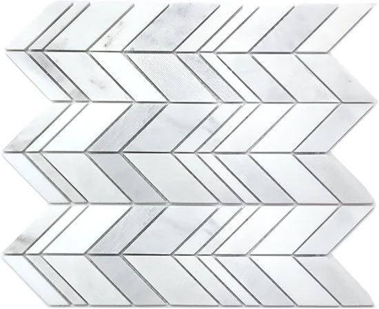 ORIENTAL WHITE - CHEVRON TEXTURED