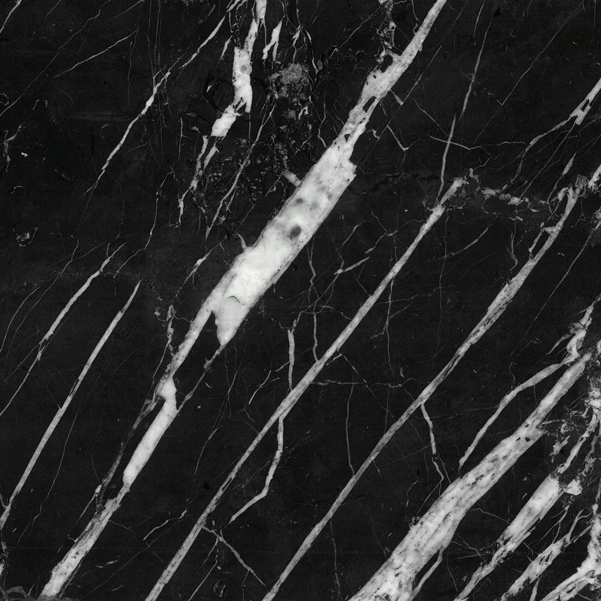 12x12 Nero Marquina Marble Tile with White Vein Polished