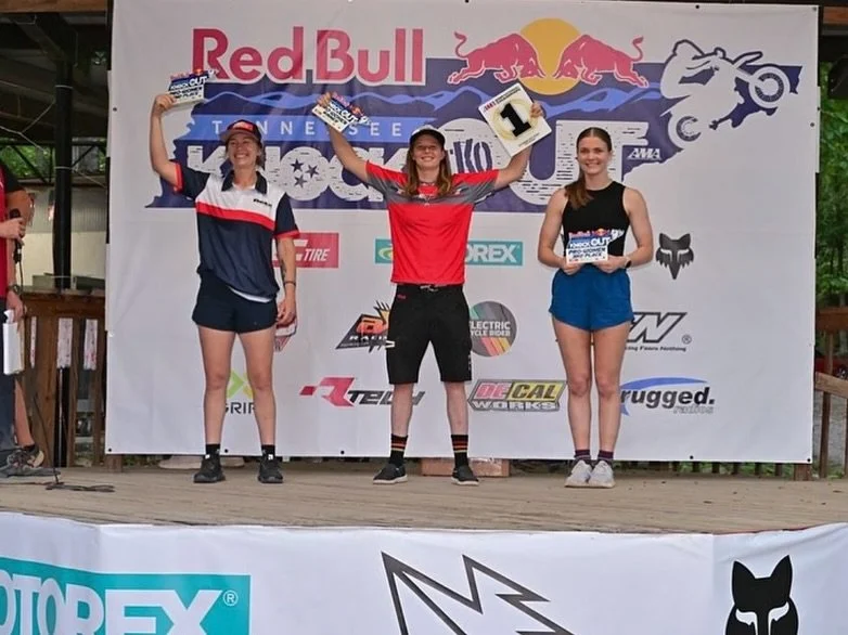 We&rsquo;re SO proud of @rachel_gutfish taking the win once again at @tkoenduro 🤘🔥 Over And Out had proudly sponsored Rachel in her racing career the past three years, because she is a truly passionate athlete and incredible talent. Her work ethic 