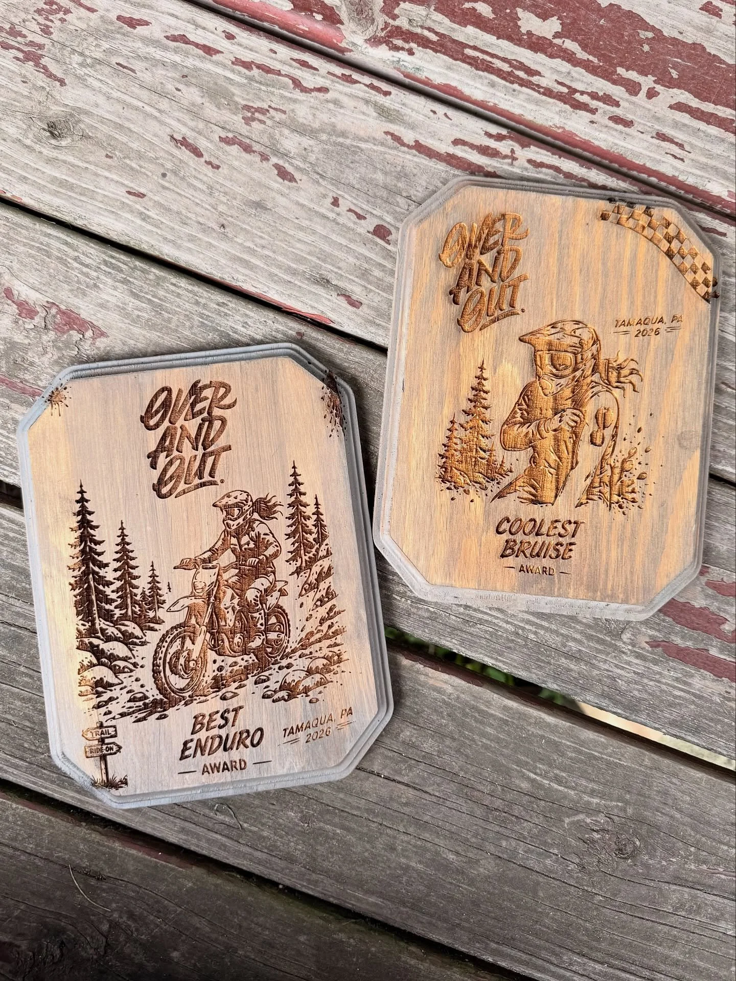Ladies rolling into Over And Out, we&rsquo;ve got a dozen custom trophies for you to win!! 🏆 

Enter the bike show to win Best Graphics, Dirtiest Bike or Best Enduro, Dual Sport, Mini Bike, or ADV! 

Nominate yourself or a friend to take home Cooles