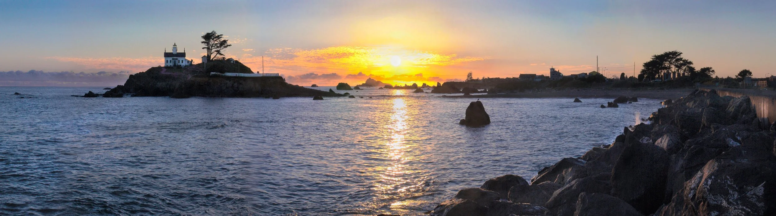 Battery Point Lighthouse at Sunset