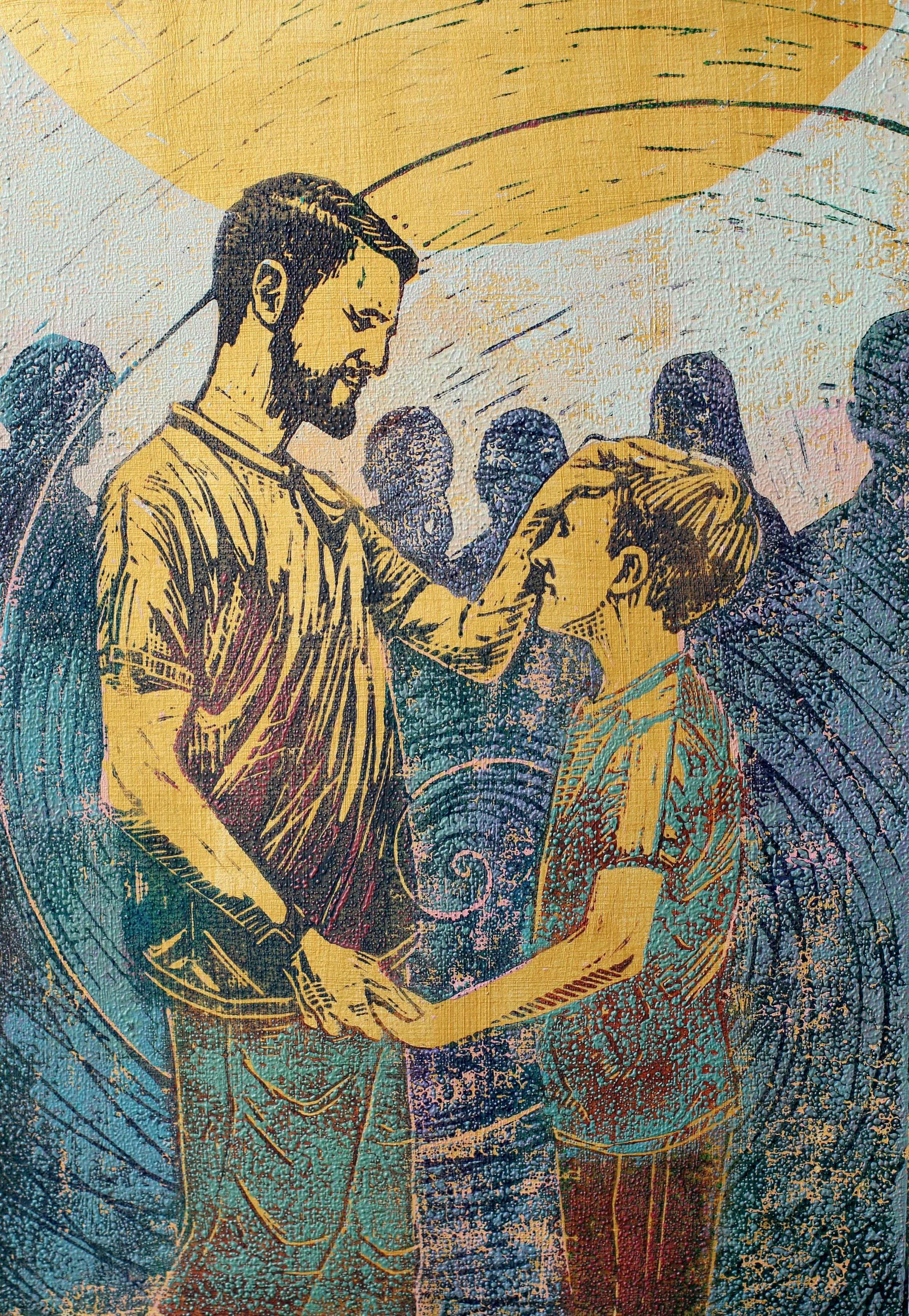 4 Jesus laid his hands on them.JPG