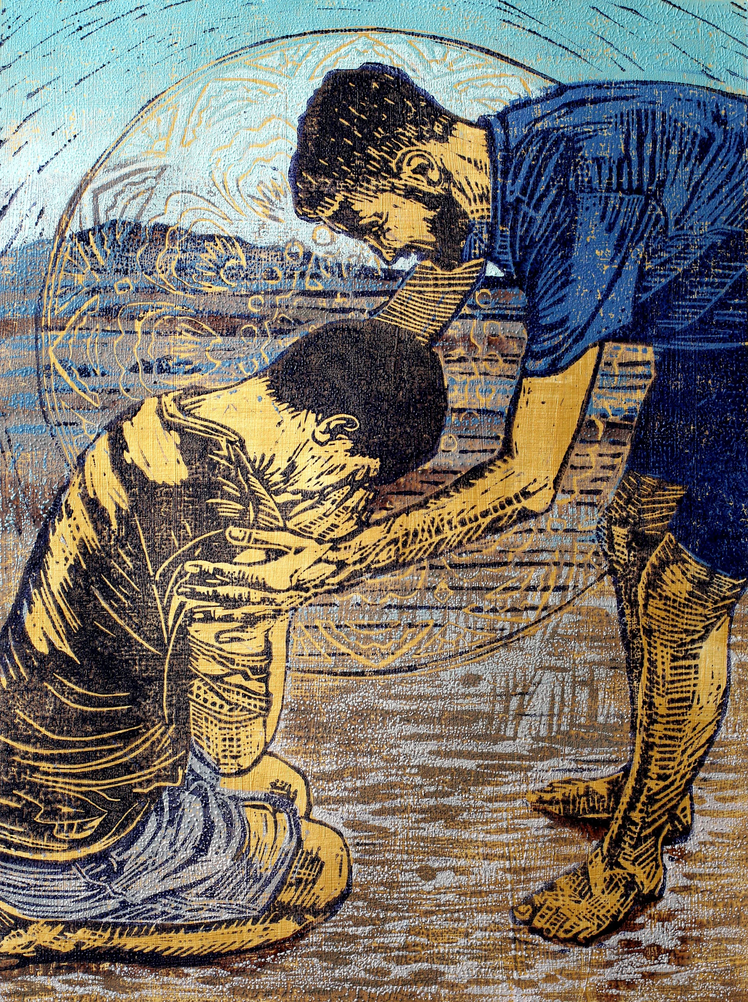 3 Jesus reached out his hand and touched the man.jpg