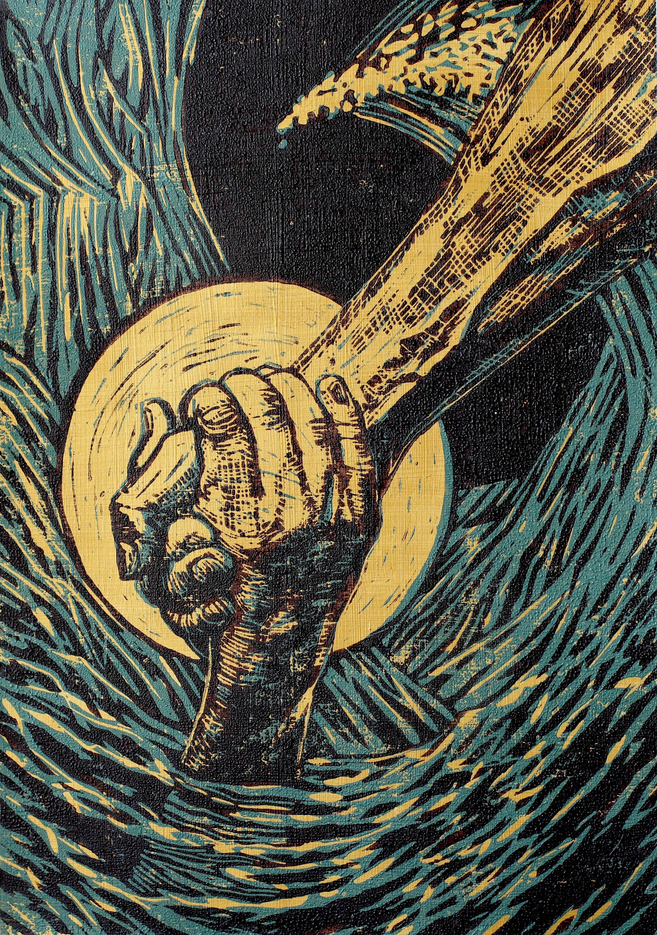 7 Immediately Jesus reached out his hand and caught him.JPG