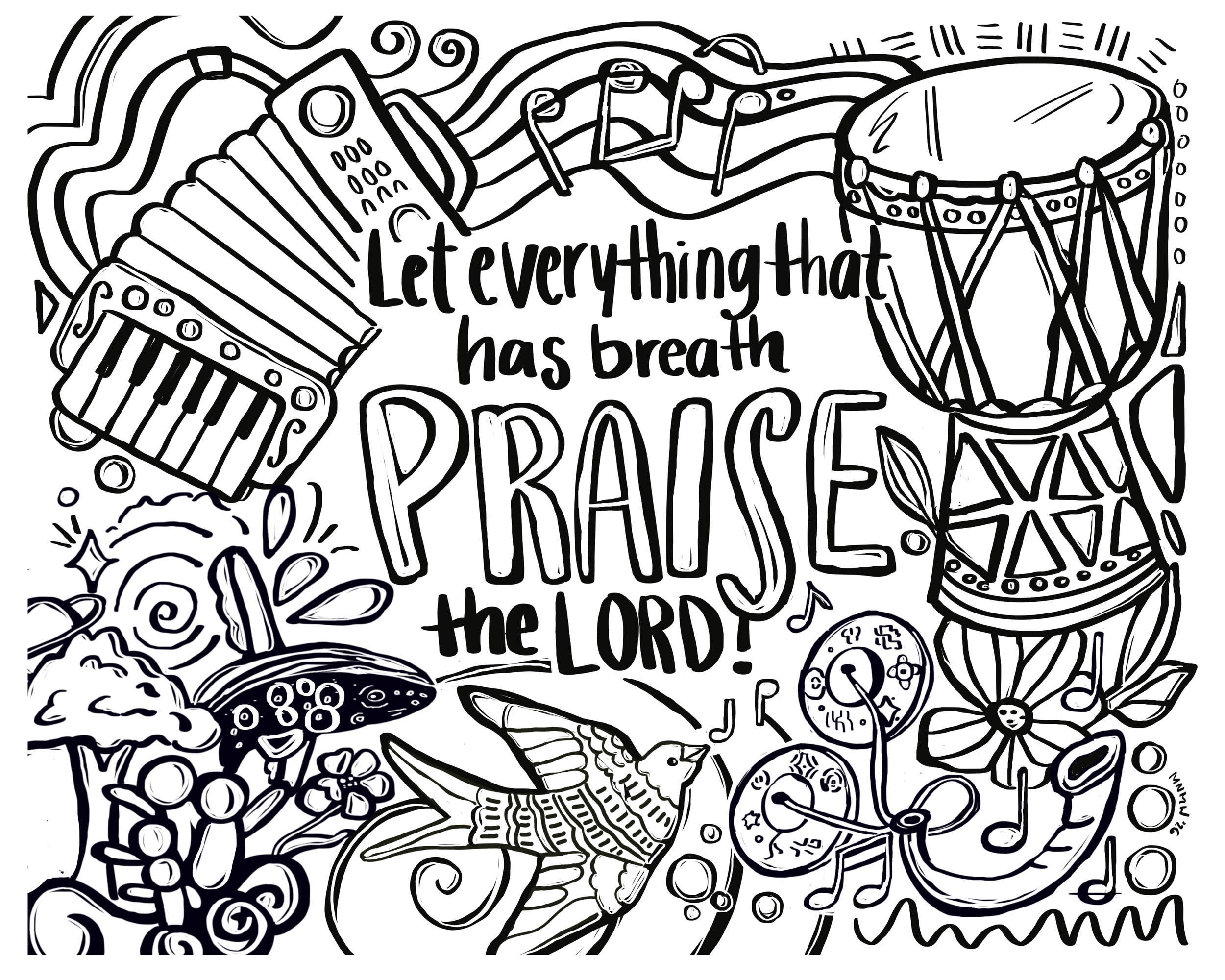 Coloring Image - Leteverythingpraise.png