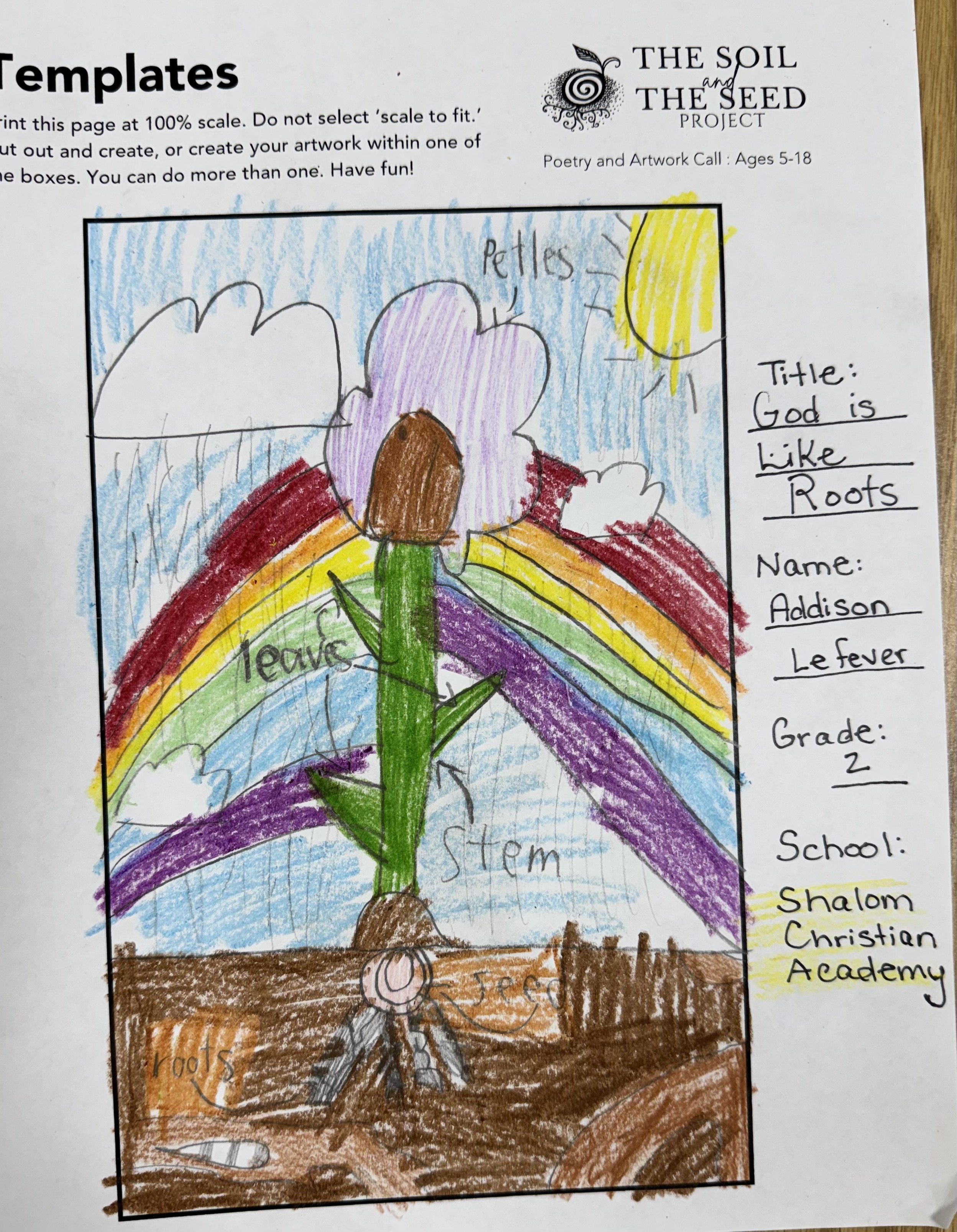 "God is Like Roots" by Addison Lefever