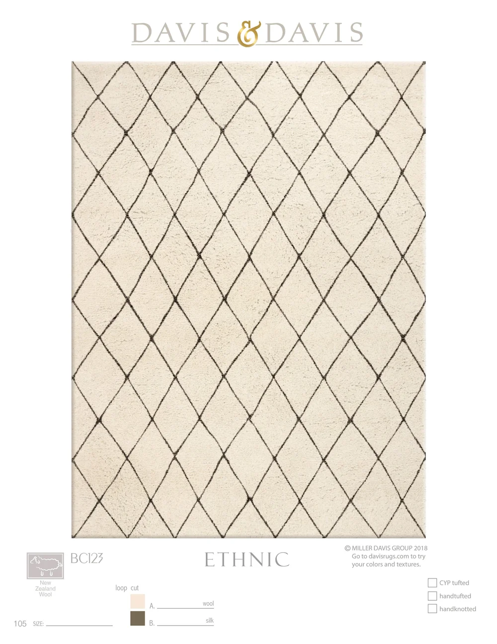 Davis Wool Rug - Check main image 1